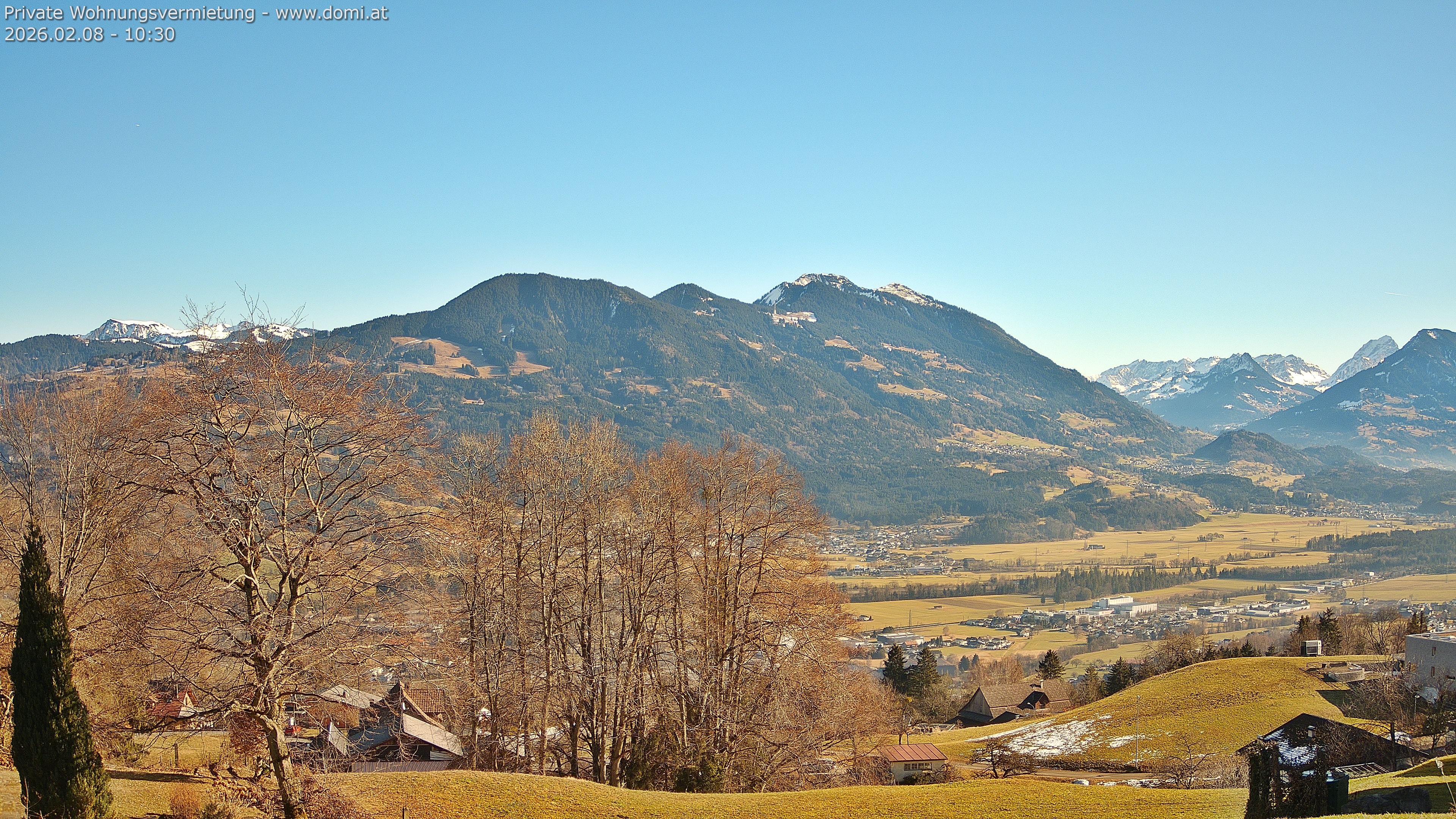 Archiv Foto Webcam Ausblick von Amerlügen bei Frastanz