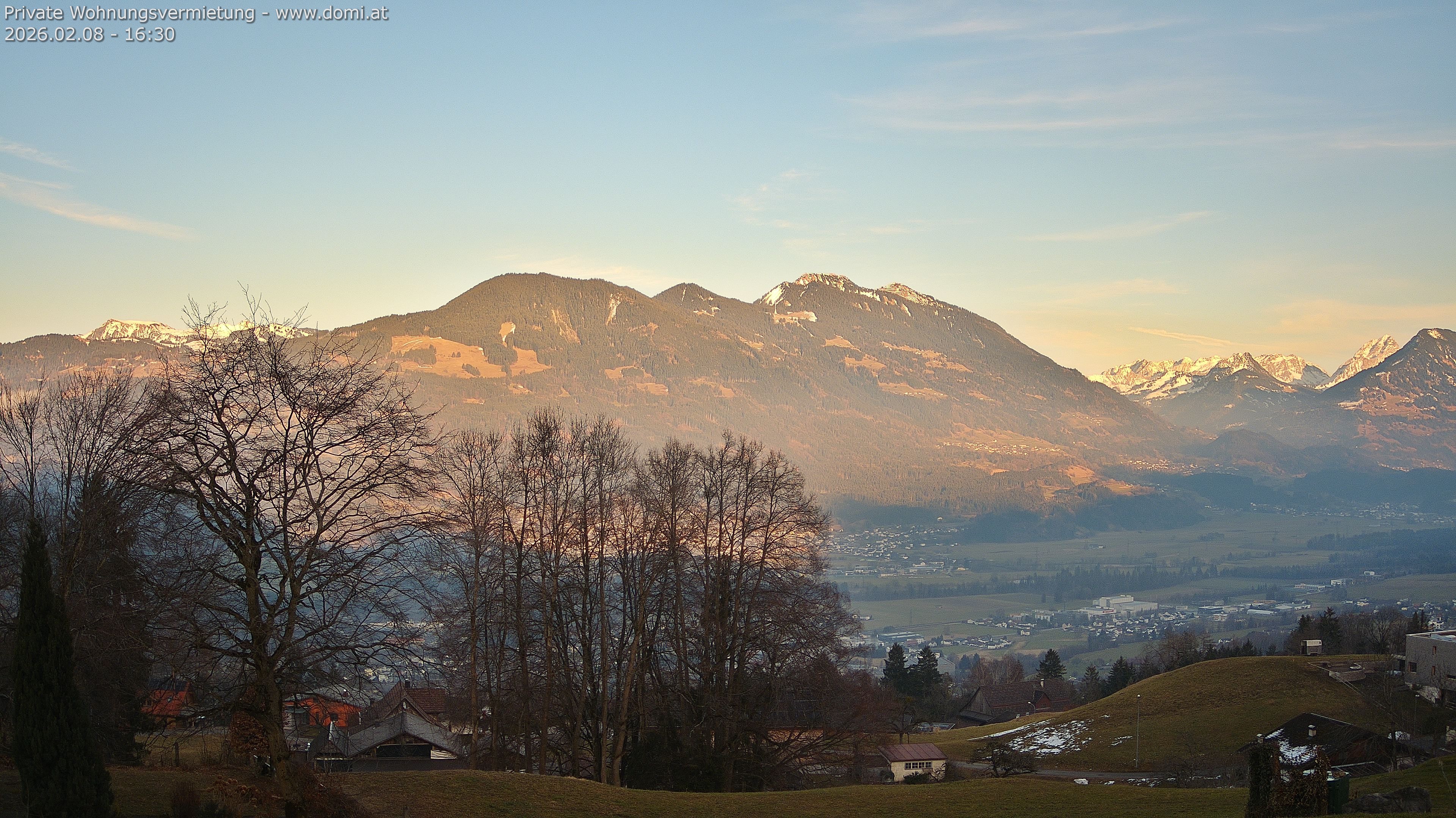 Archiv Foto Webcam Ausblick von Amerlügen bei Frastanz