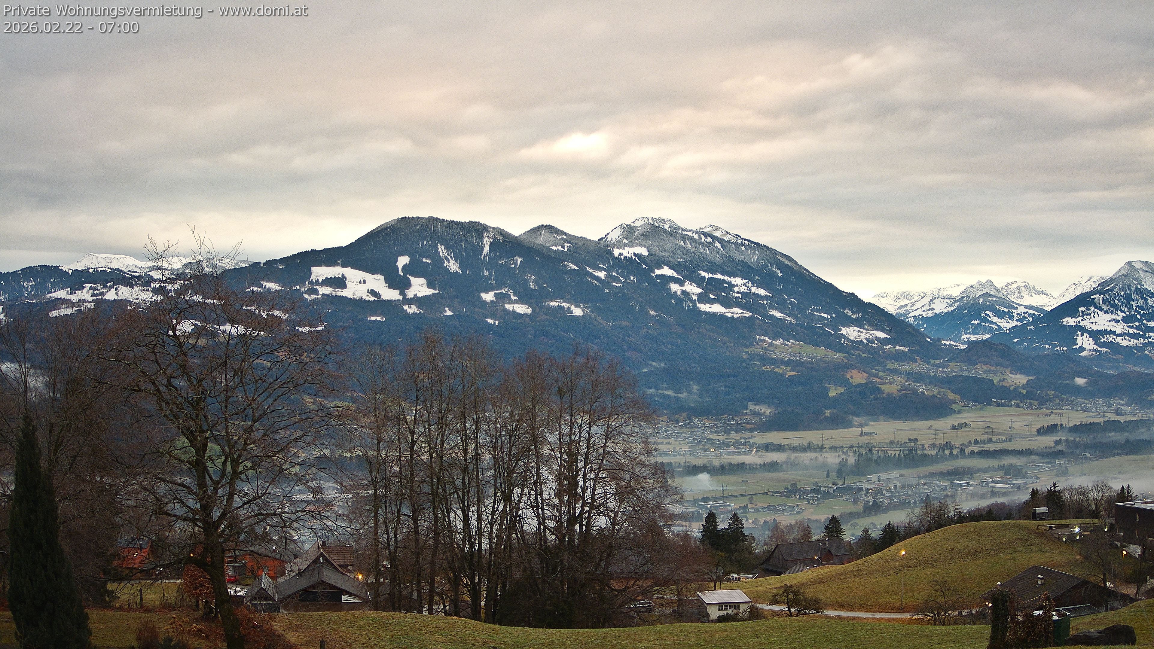Archiv Foto Webcam Ausblick von Amerlügen bei Frastanz