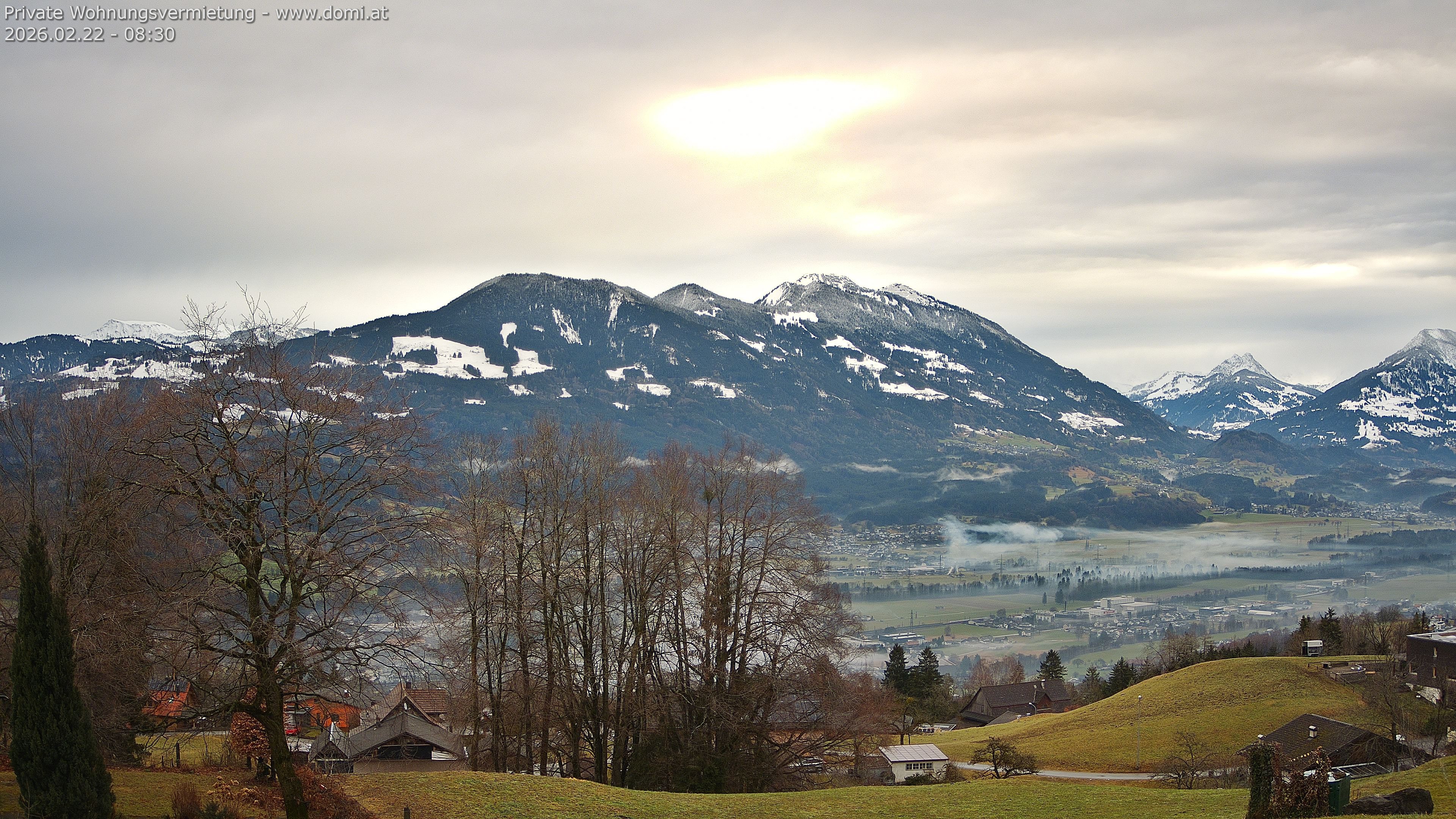 Archiv Foto Webcam Ausblick von Amerlügen bei Frastanz