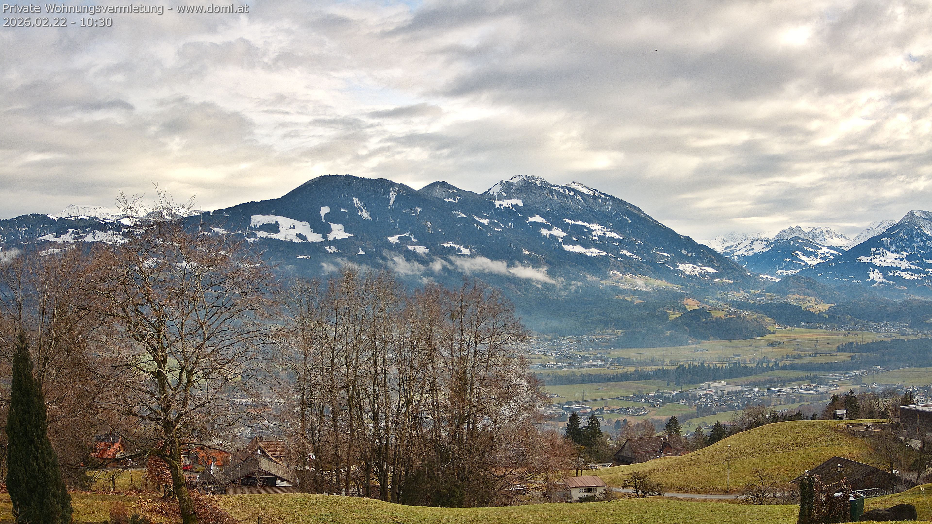 Archiv Foto Webcam Ausblick von Amerlügen bei Frastanz
