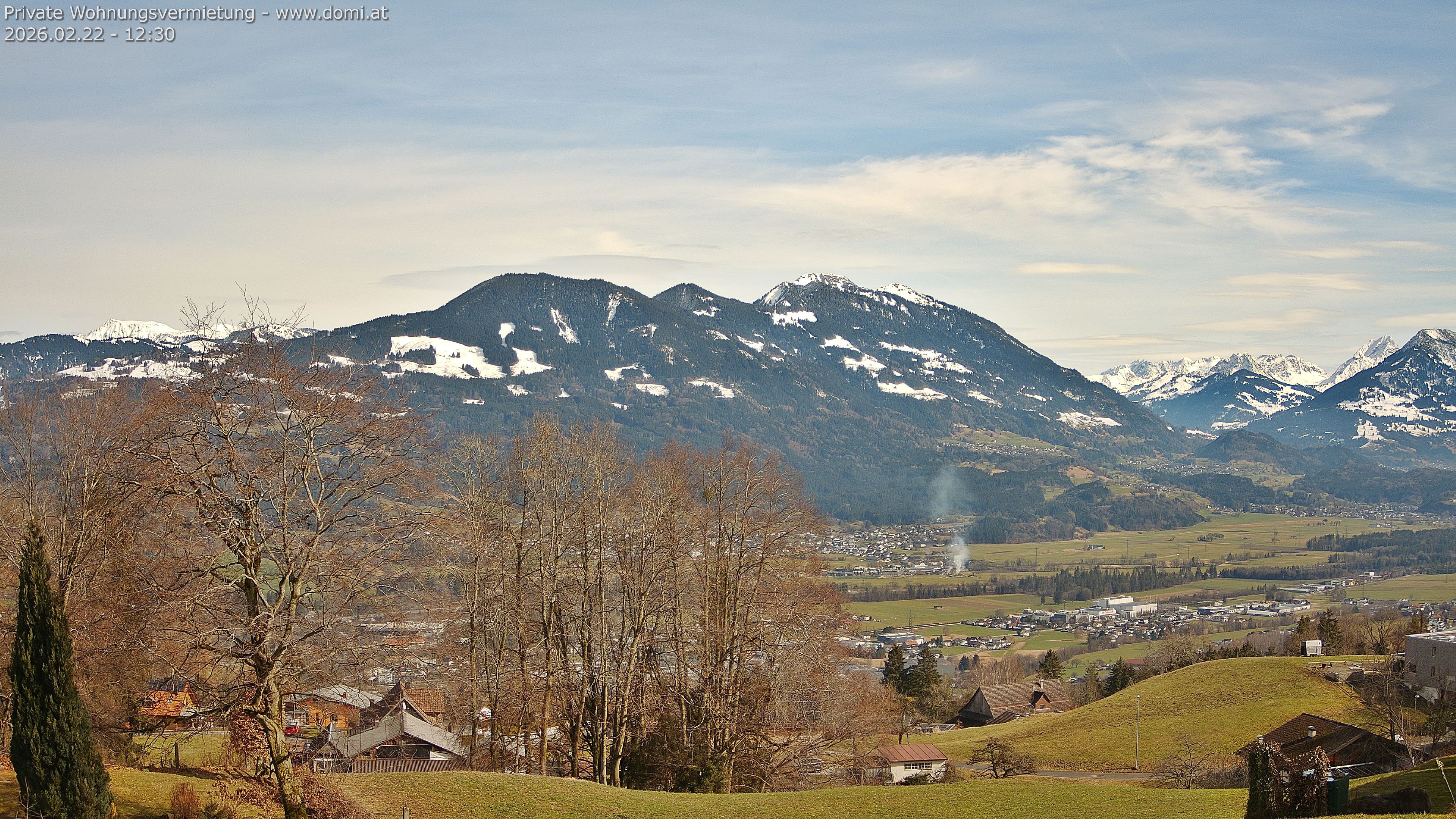 Archiv Foto Webcam Ausblick von Amerlügen bei Frastanz