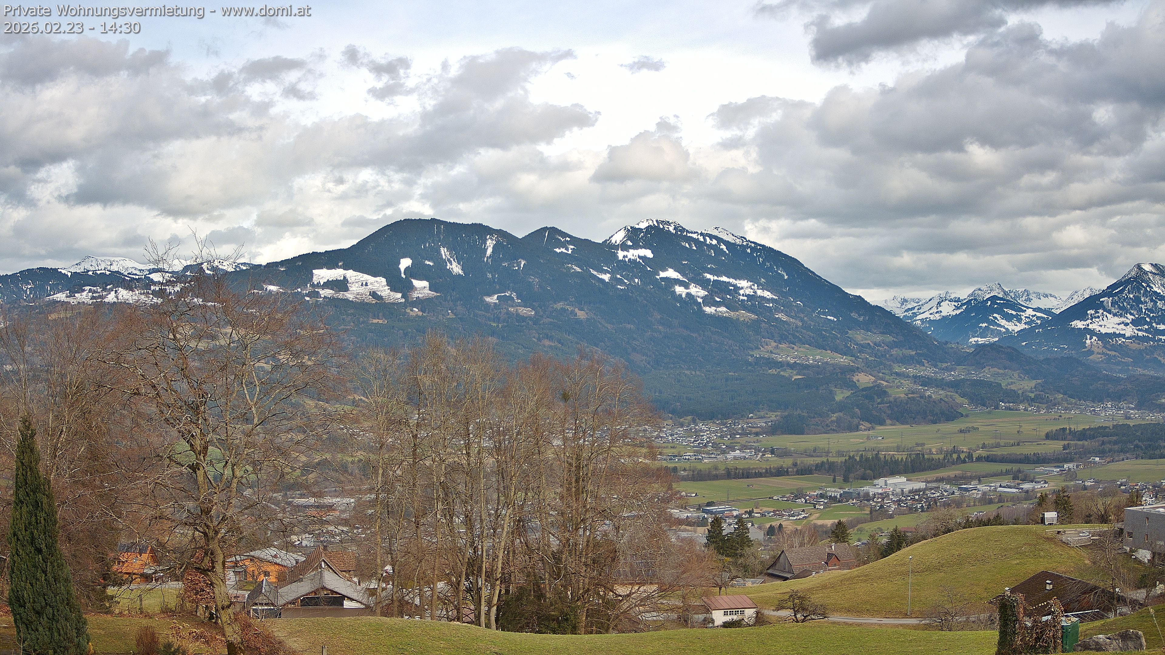 Archiv Foto Webcam Ausblick von Amerlügen bei Frastanz