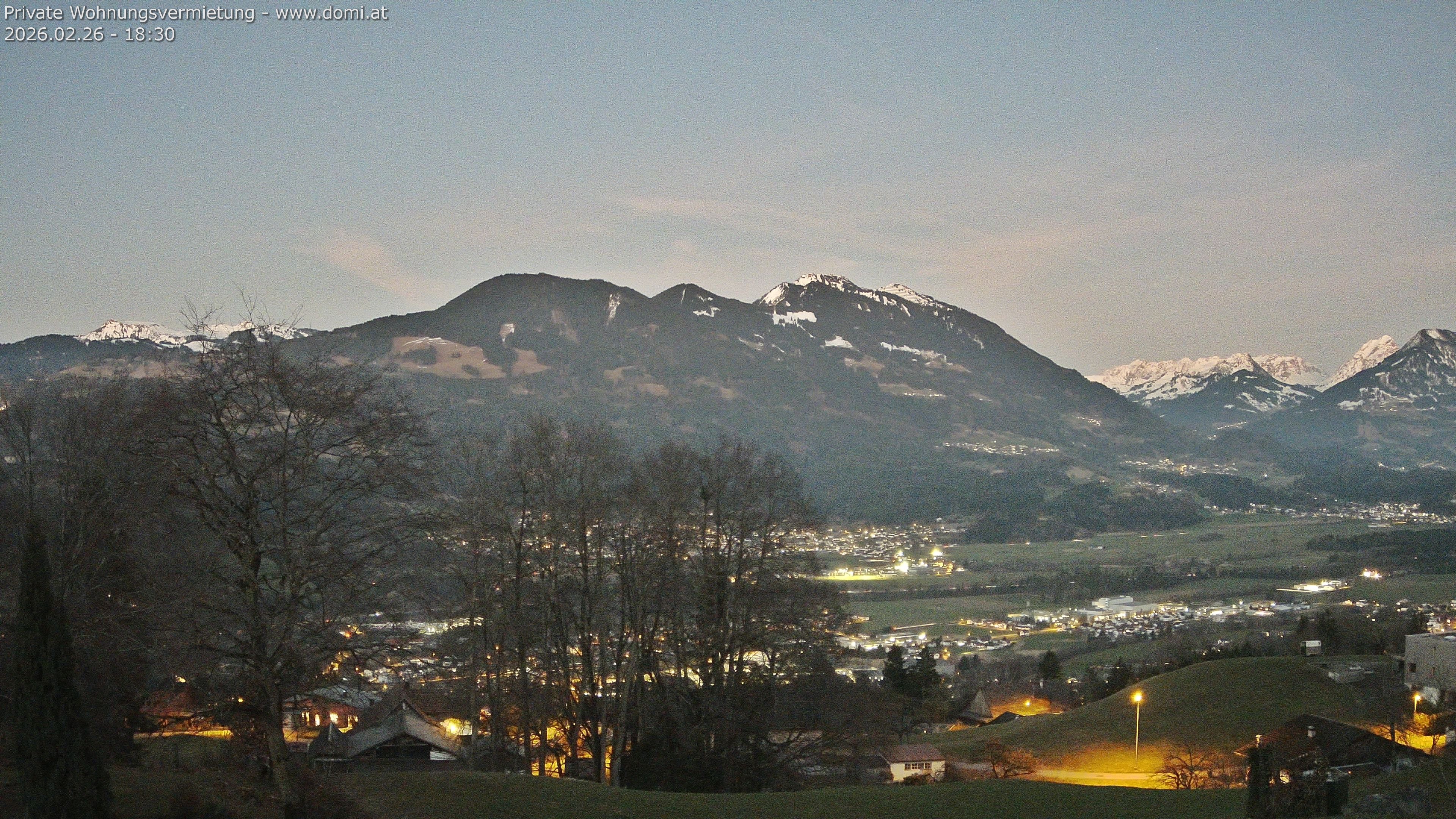Archiv Foto Webcam Ausblick von Amerlügen bei Frastanz