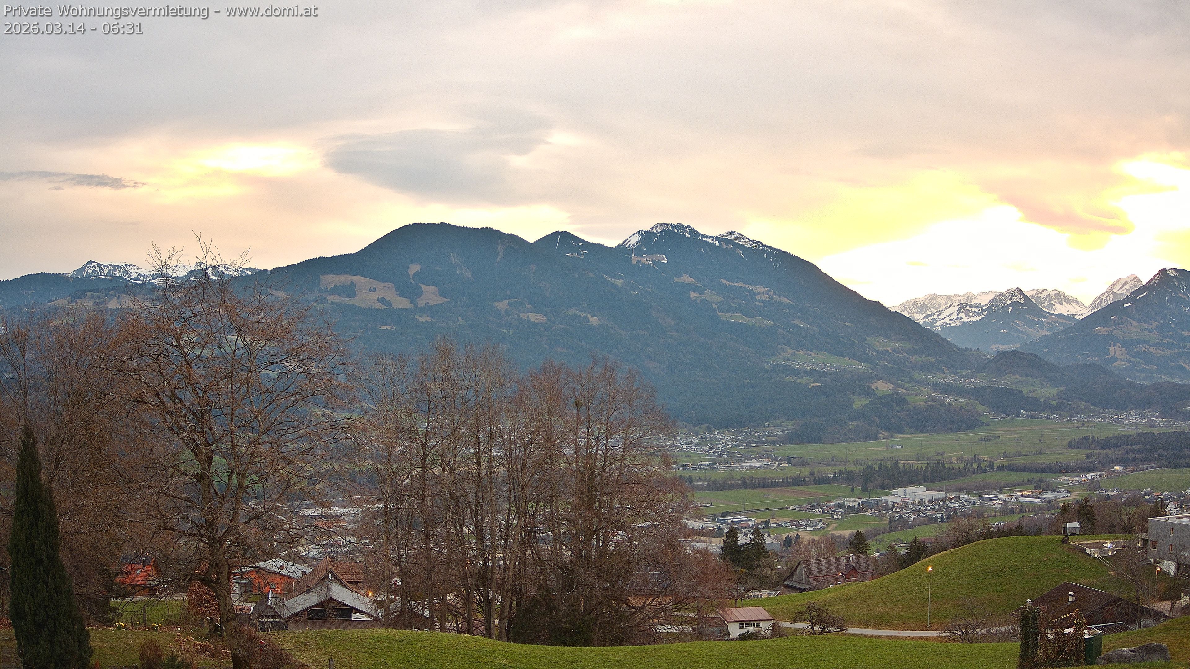 Archiv Foto Webcam Ausblick von Amerlügen bei Frastanz