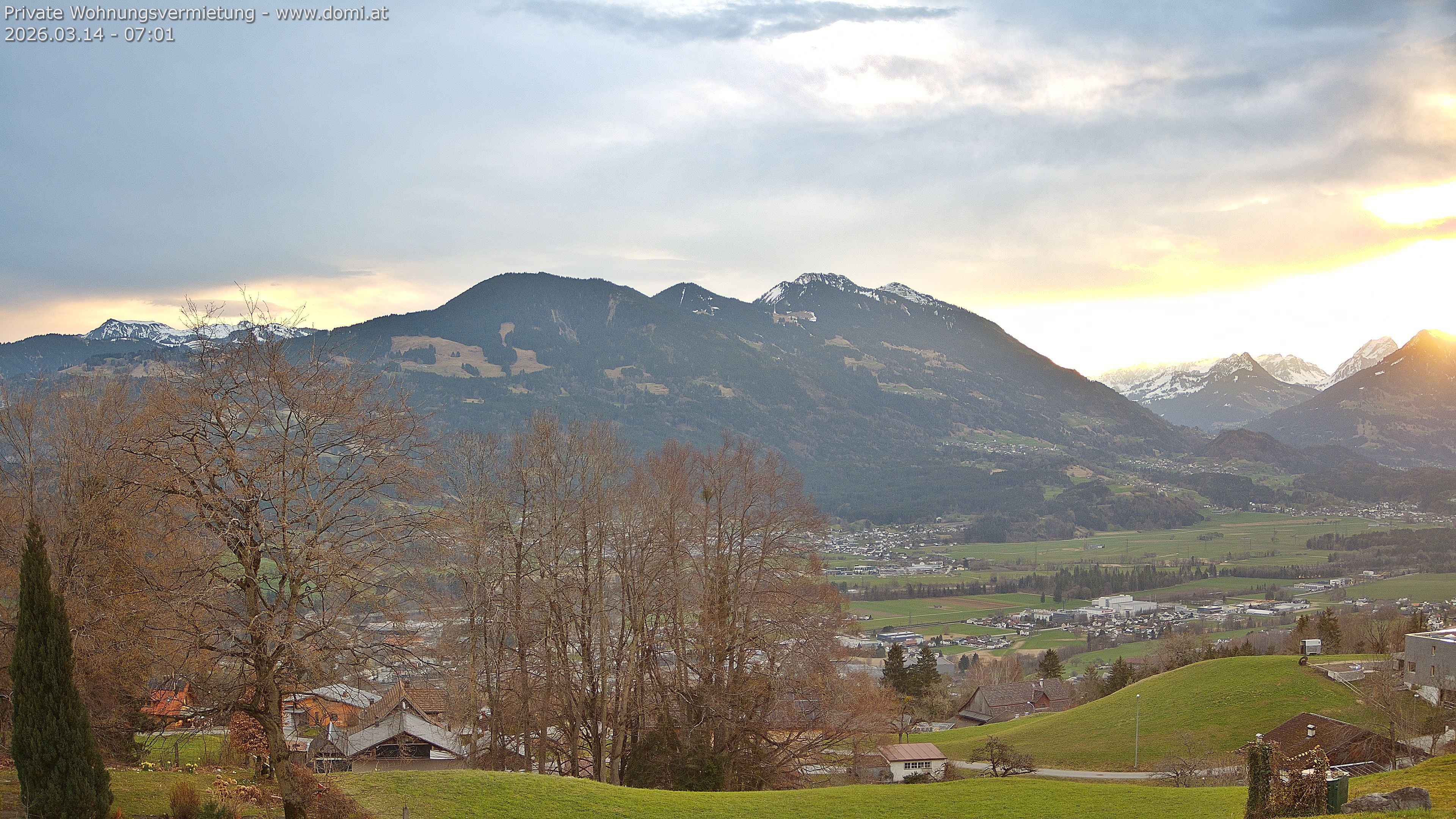 Archiv Foto Webcam Ausblick von Amerlügen bei Frastanz