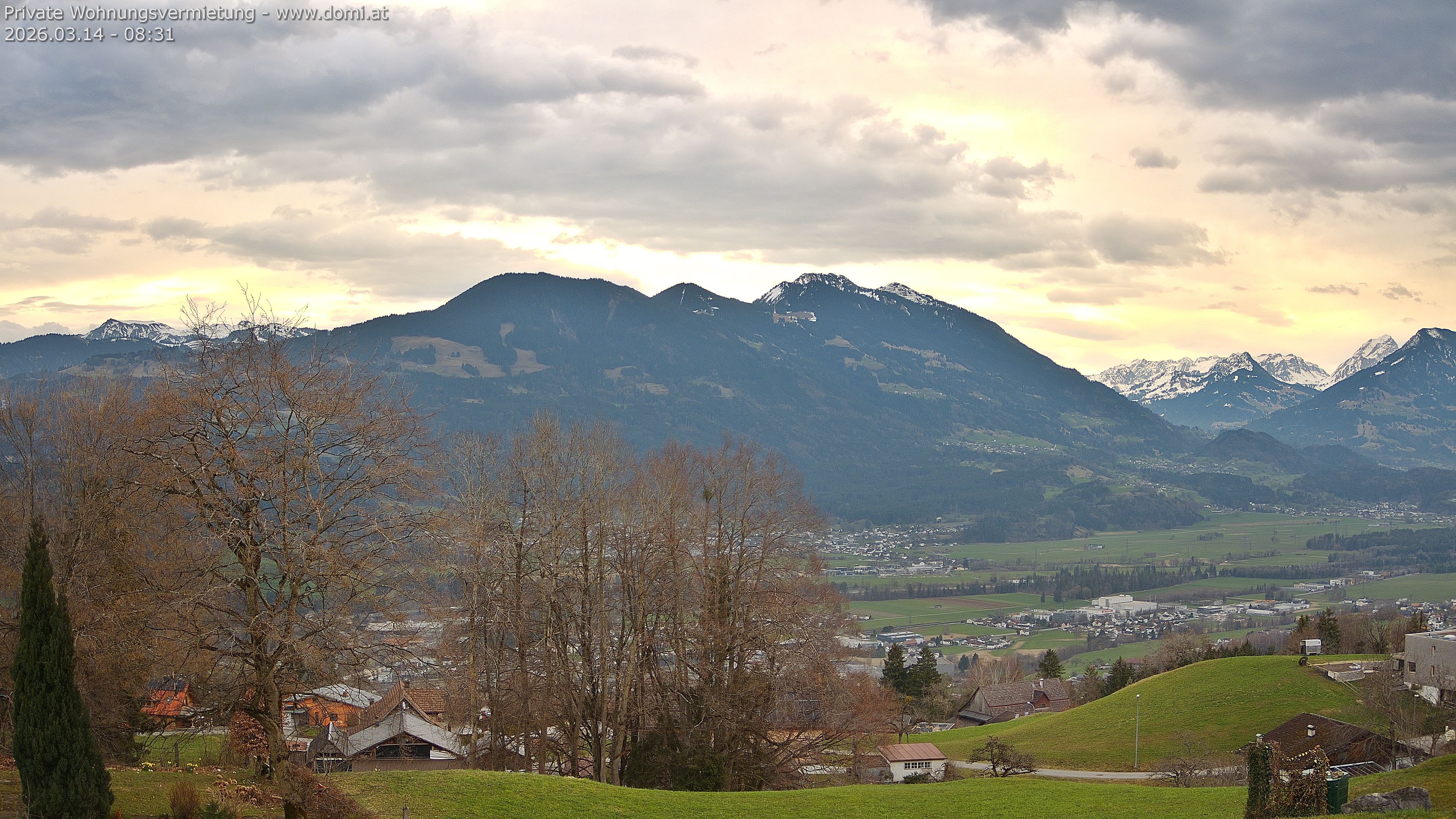 Archiv Foto Webcam Ausblick von Amerlügen bei Frastanz