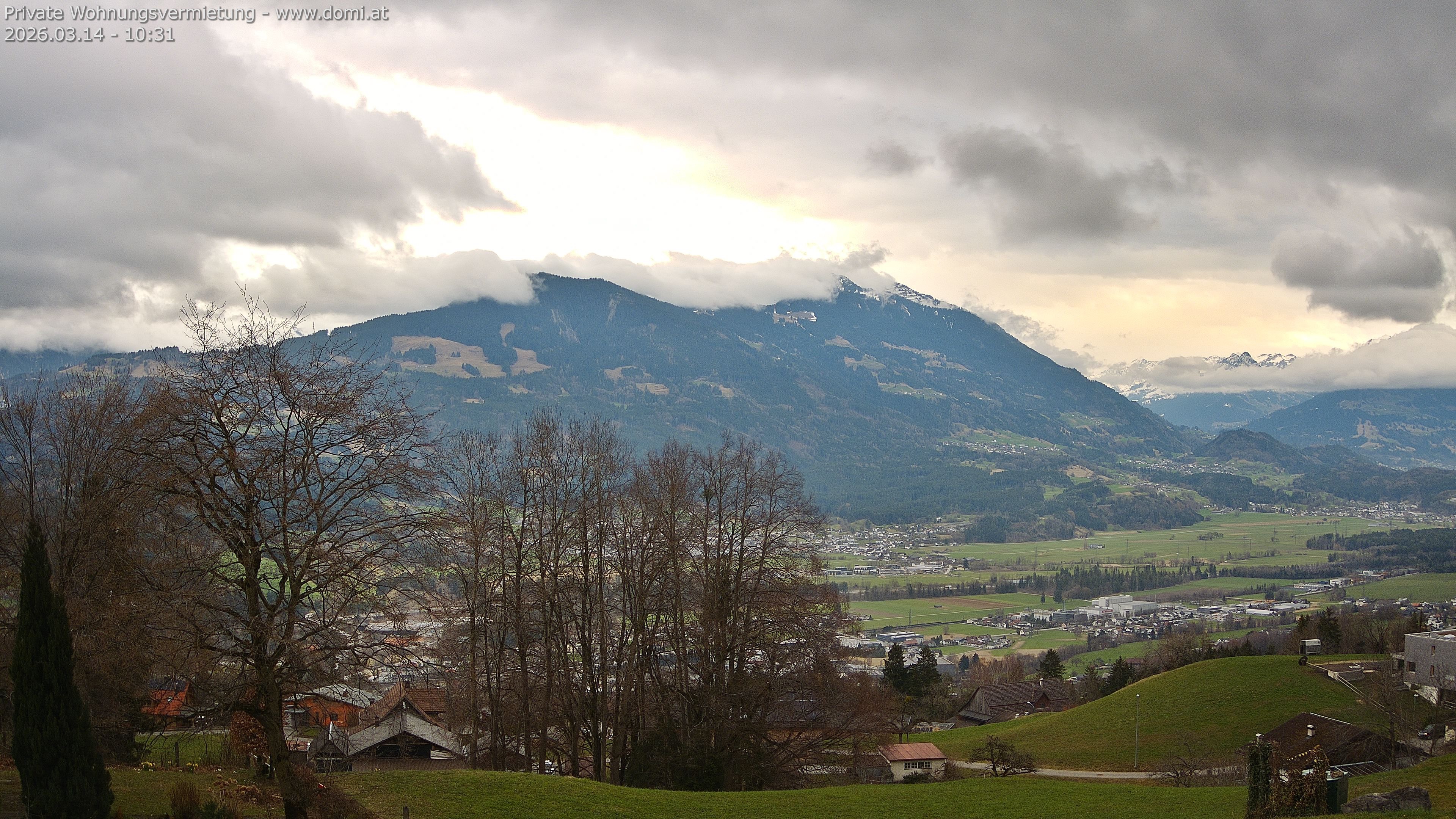 Archiv Foto Webcam Ausblick von Amerlügen bei Frastanz
