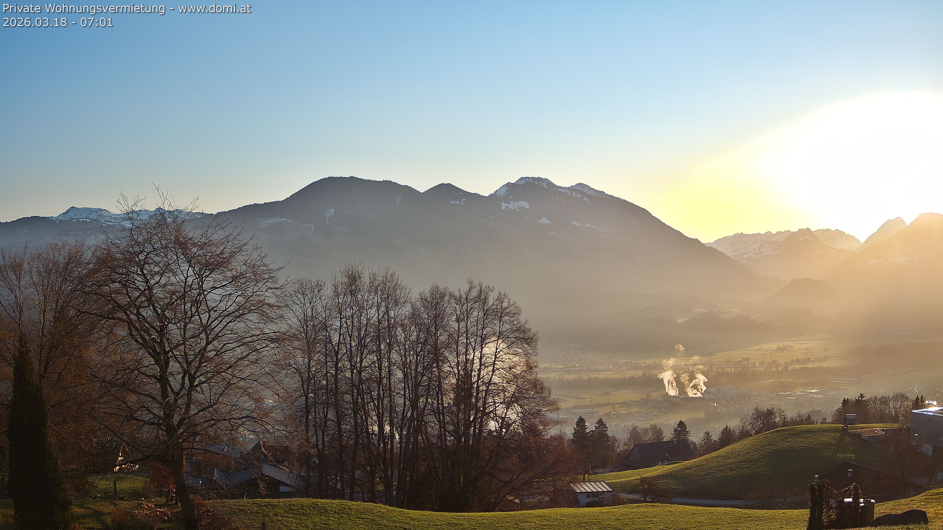 Archiv Foto Webcam Ausblick von Amerlügen bei Frastanz