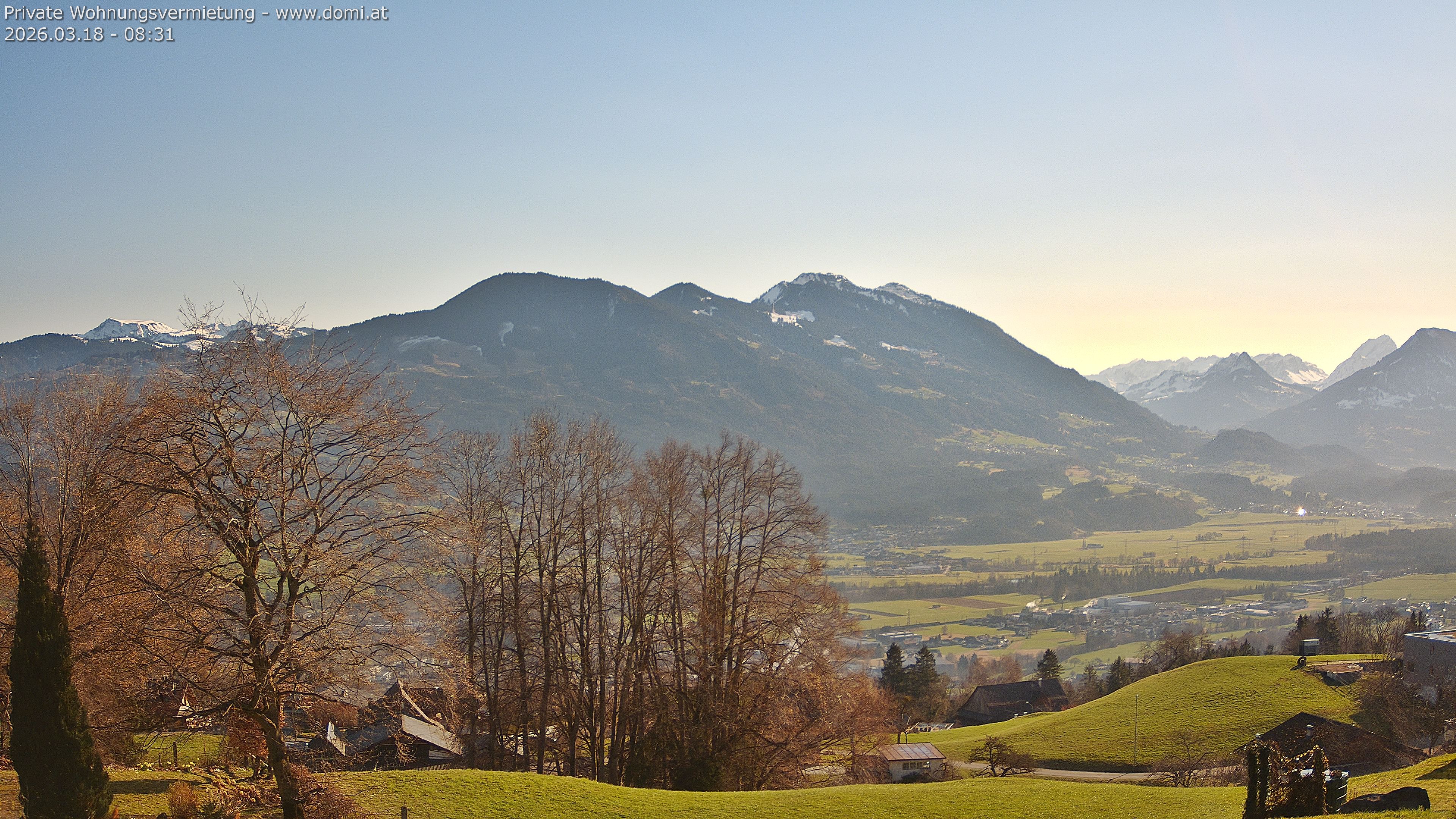 Archiv Foto Webcam Ausblick von Amerlügen bei Frastanz