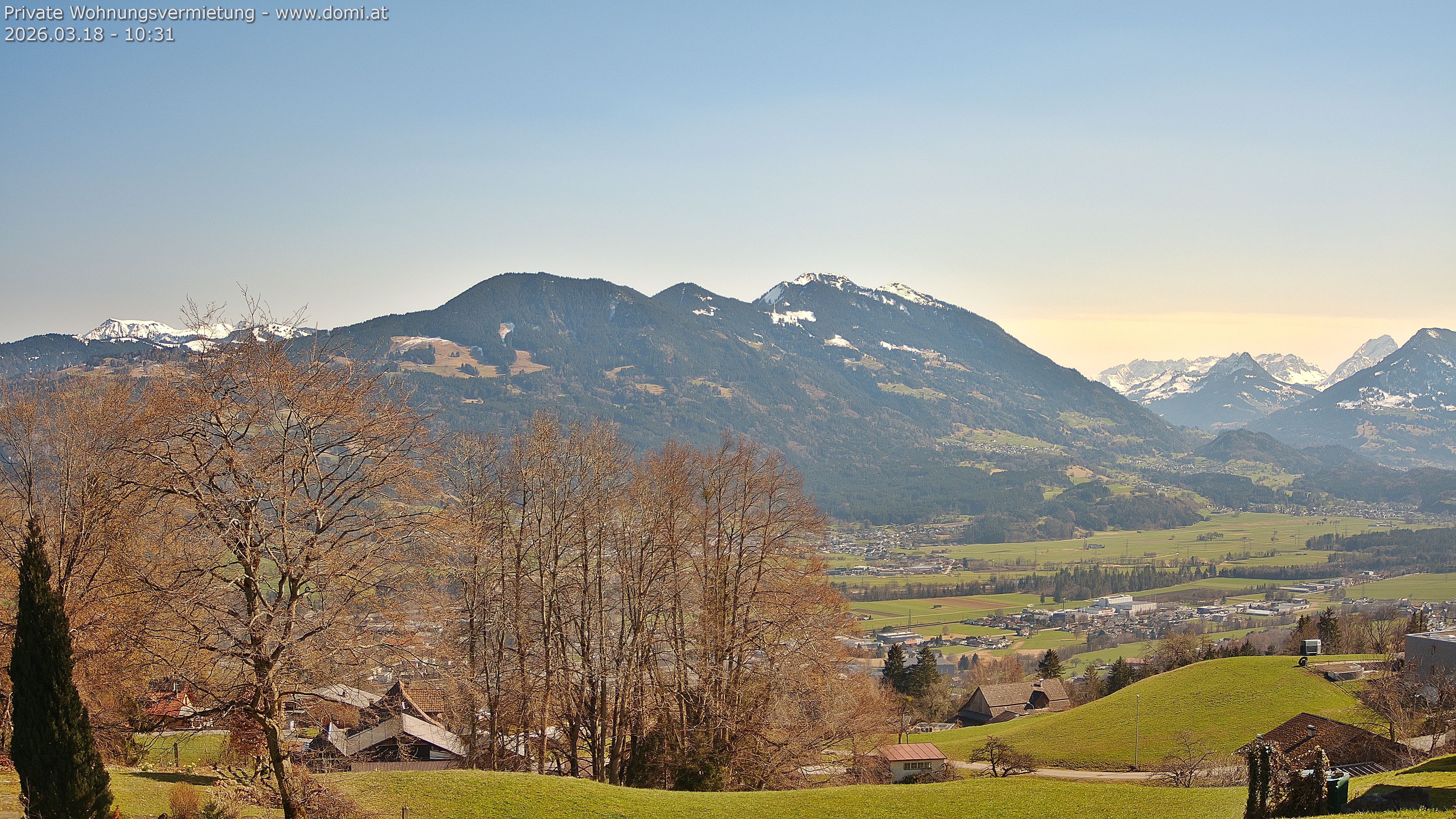 Archiv Foto Webcam Ausblick von Amerlügen bei Frastanz