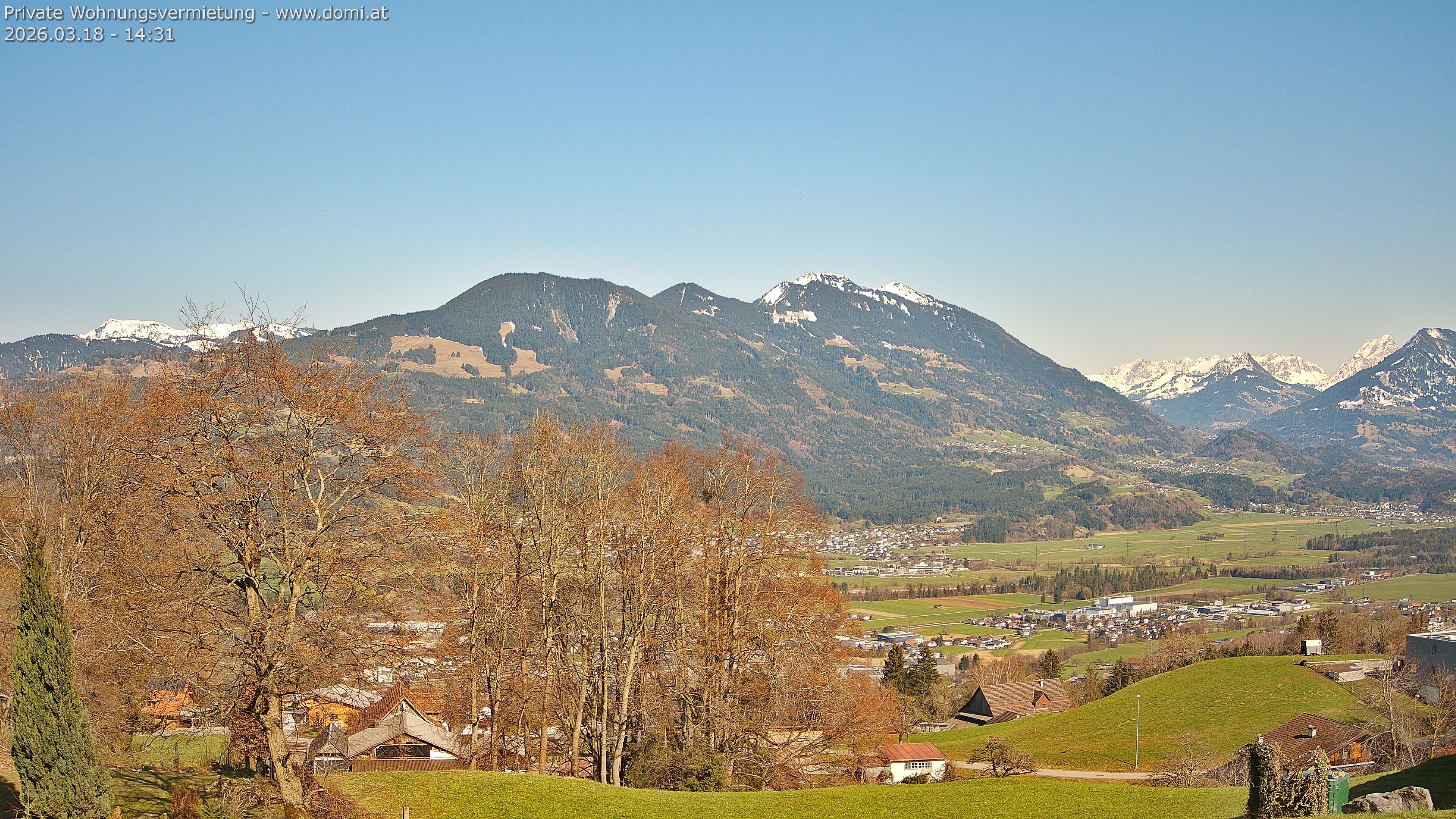 Archiv Foto Webcam Ausblick von Amerlügen bei Frastanz
