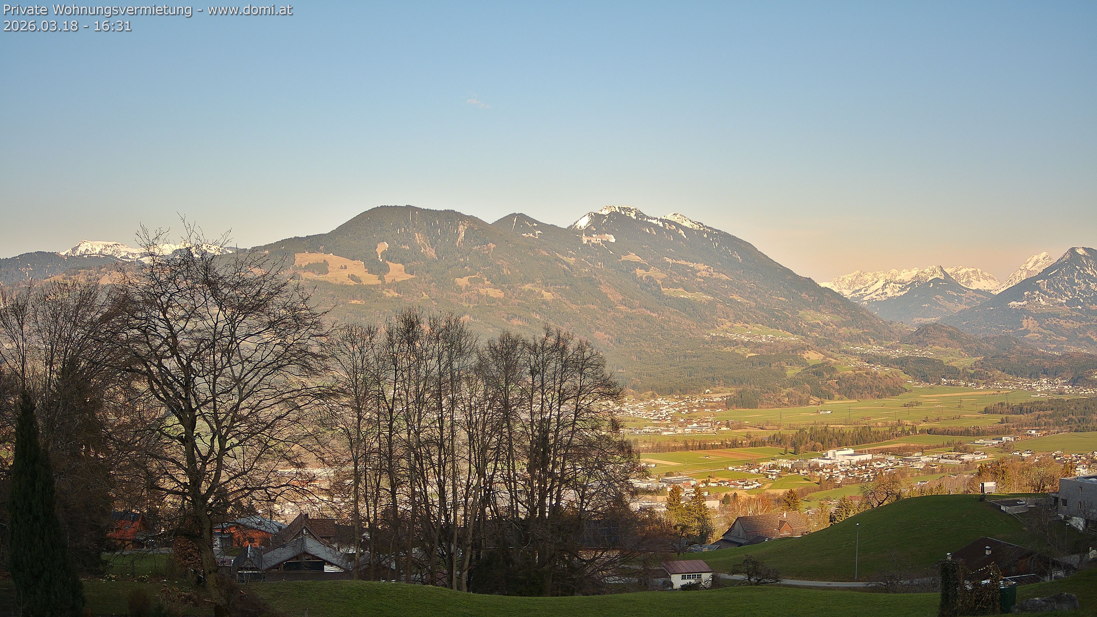 Archiv Foto Webcam Ausblick von Amerlügen bei Frastanz