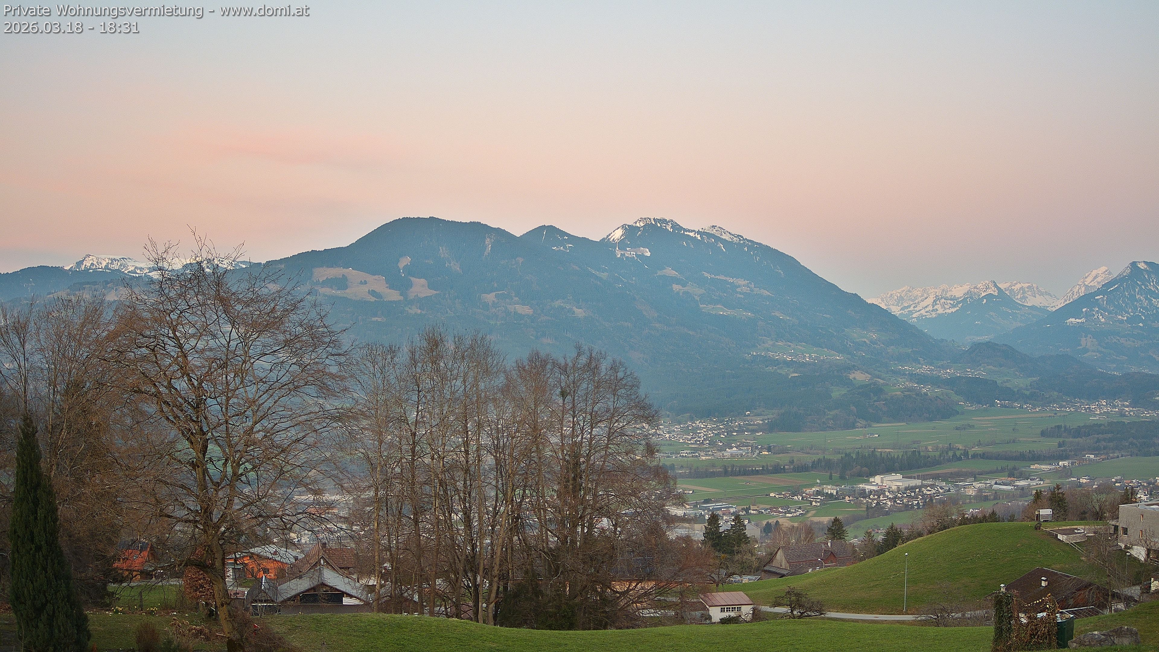 Archiv Foto Webcam Ausblick von Amerlügen bei Frastanz