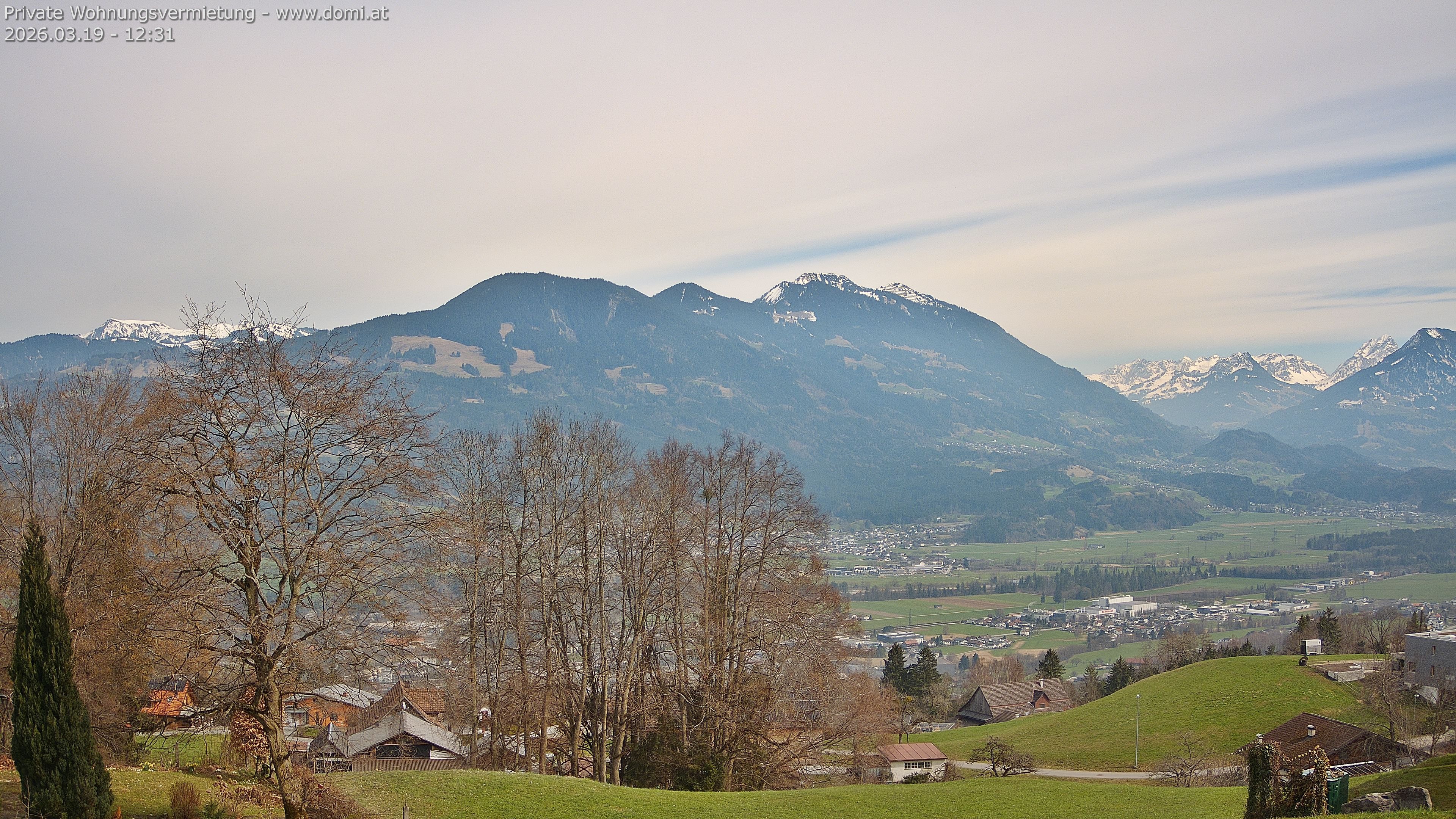 Archiv Foto Webcam Ausblick von Amerlügen bei Frastanz