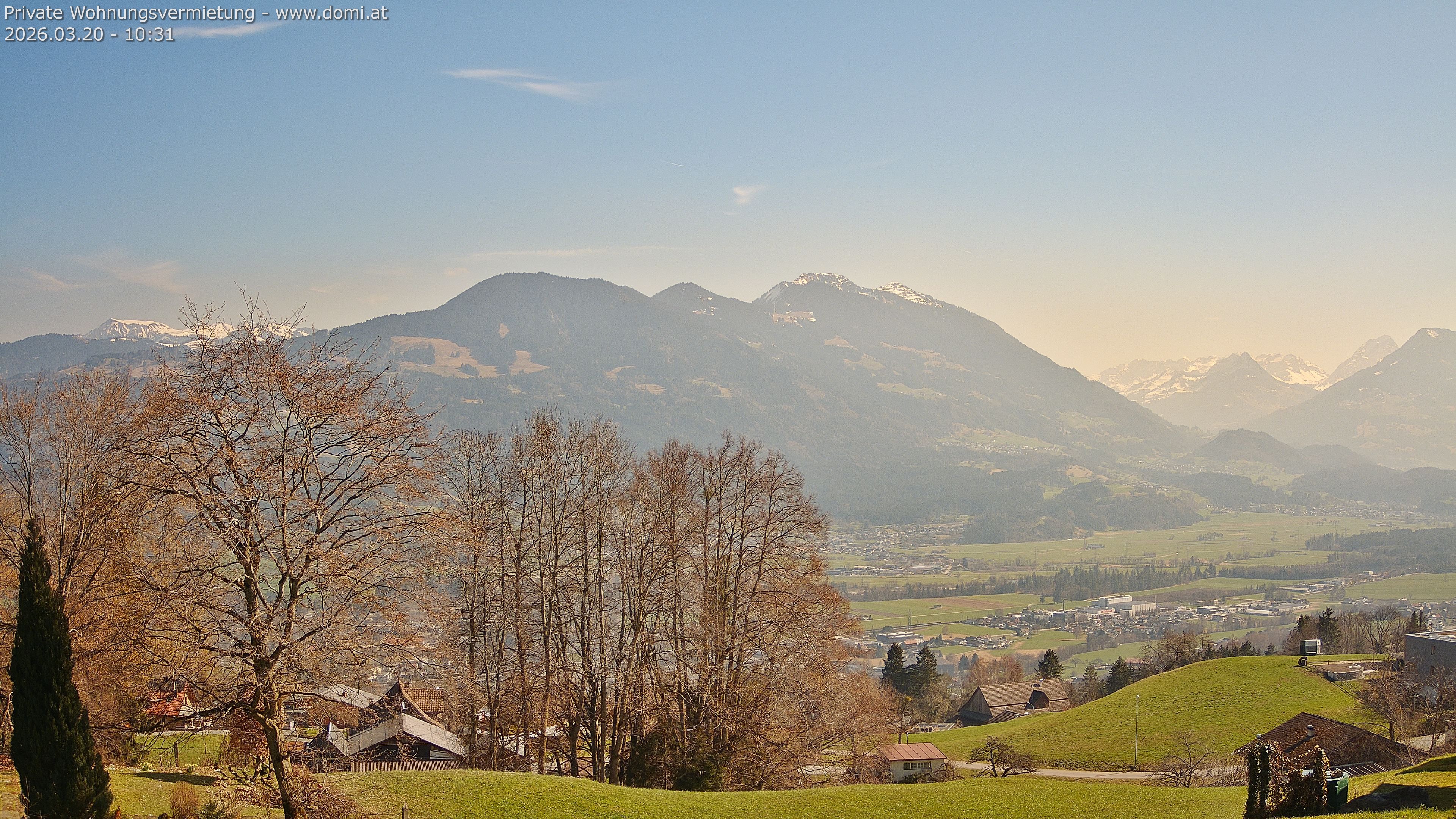 Archiv Foto Webcam Ausblick von Amerlügen bei Frastanz