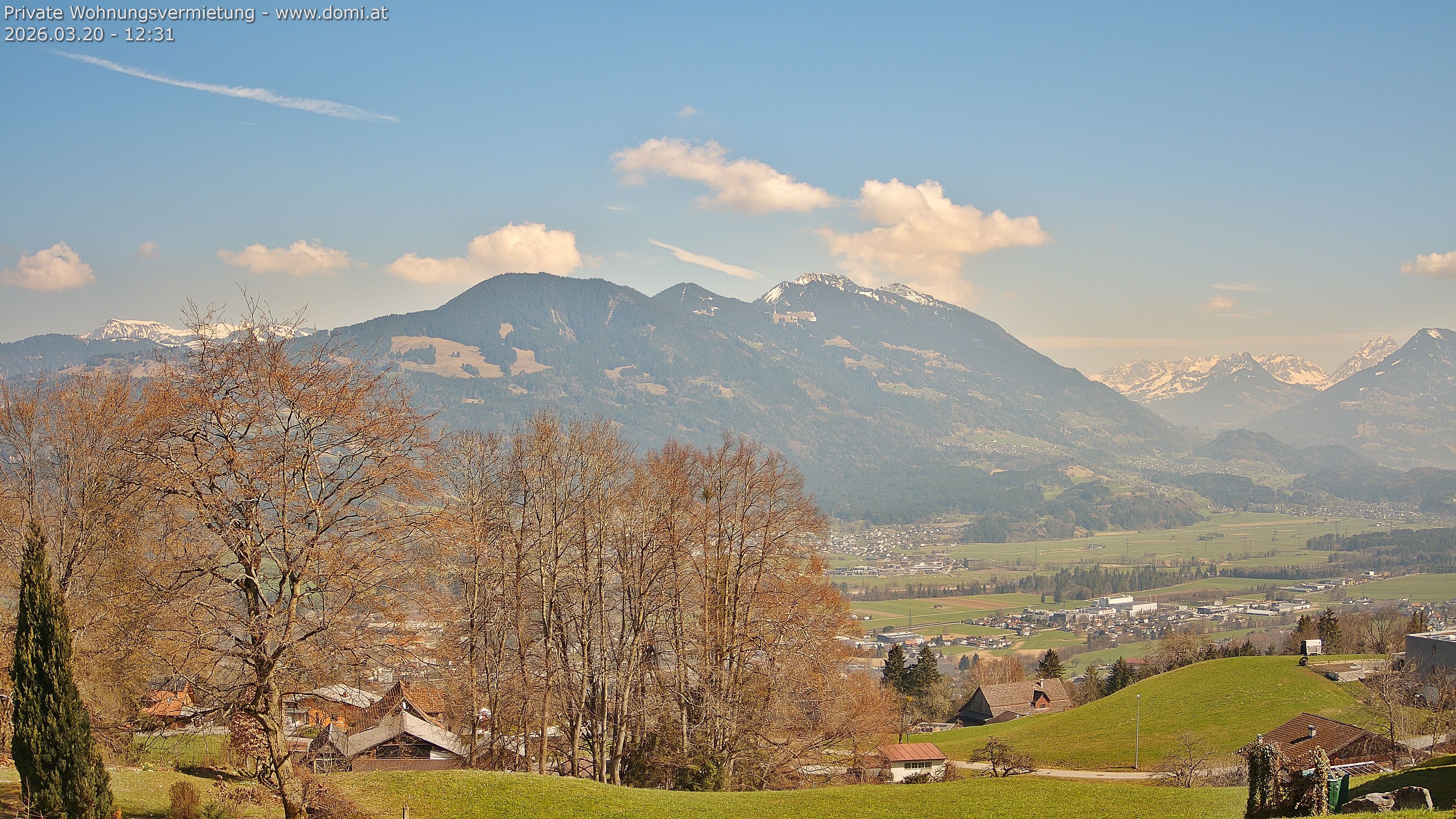 Archiv Foto Webcam Ausblick von Amerlügen bei Frastanz