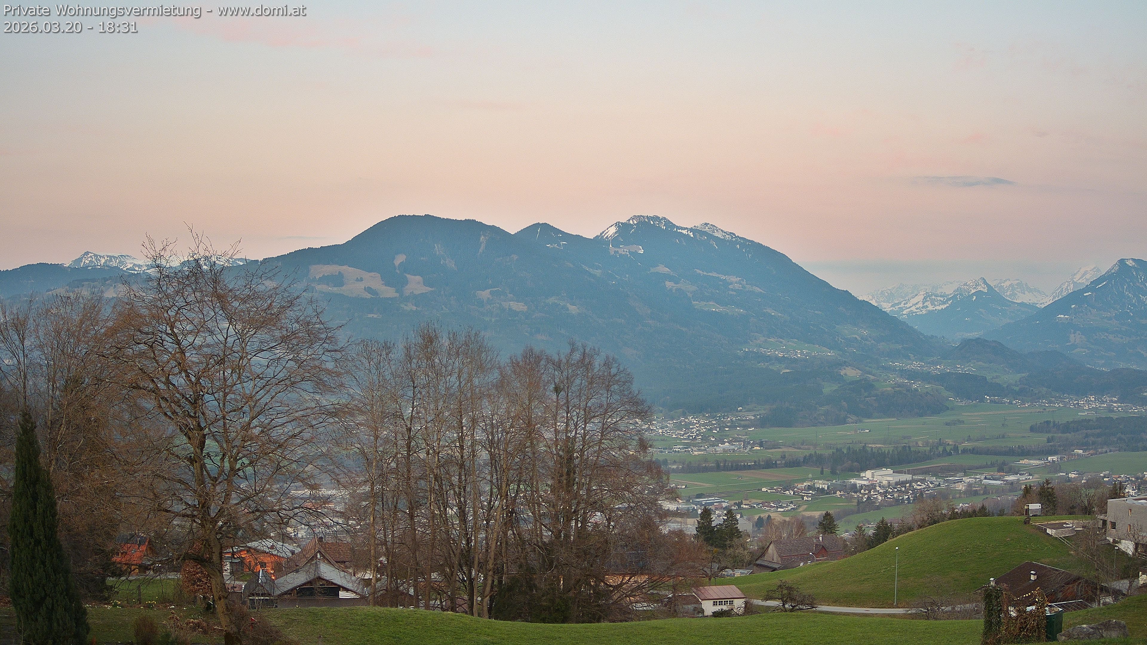 Archiv Foto Webcam Ausblick von Amerlügen bei Frastanz