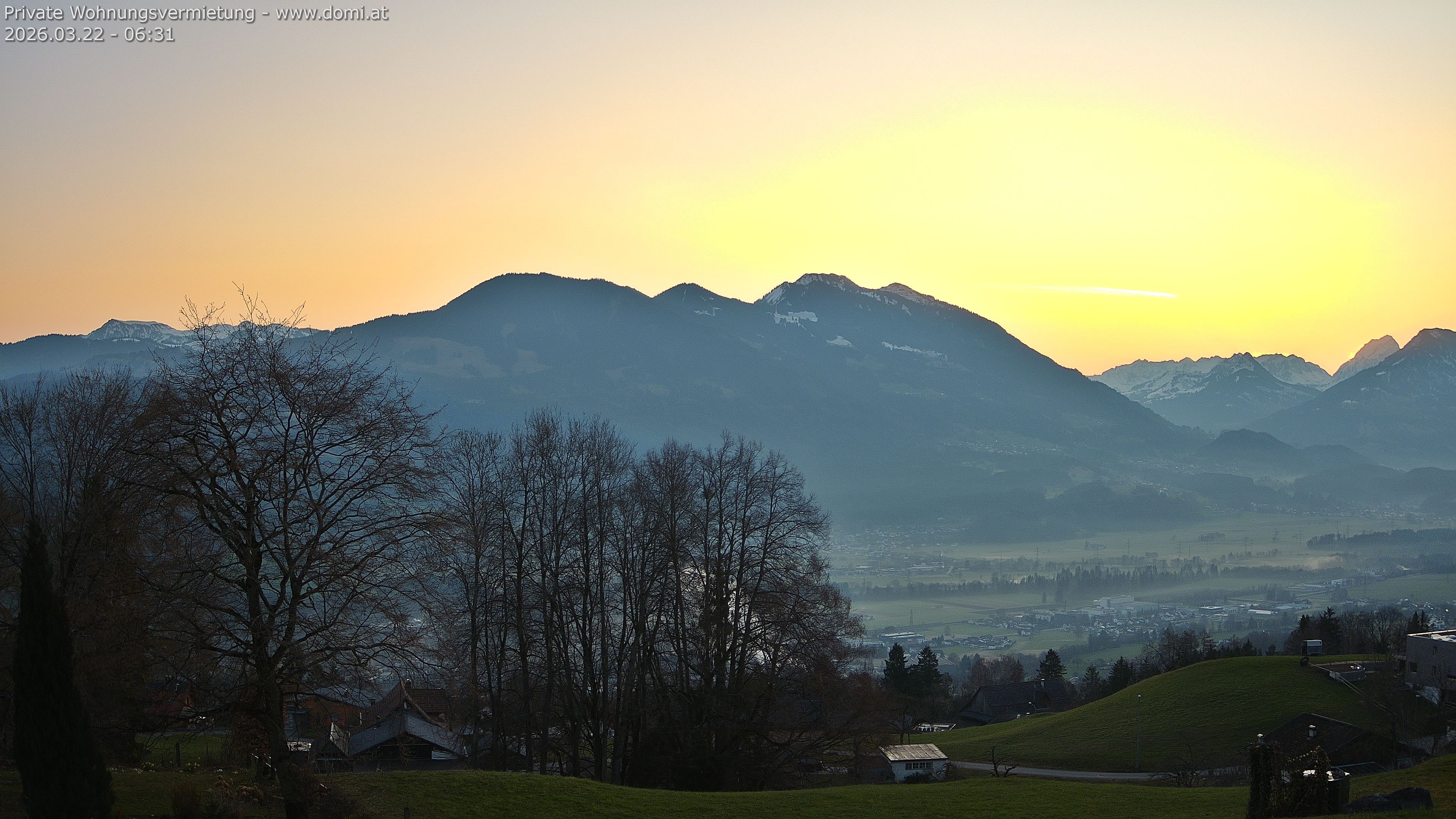 Archiv Foto Webcam Ausblick von Amerlügen bei Frastanz