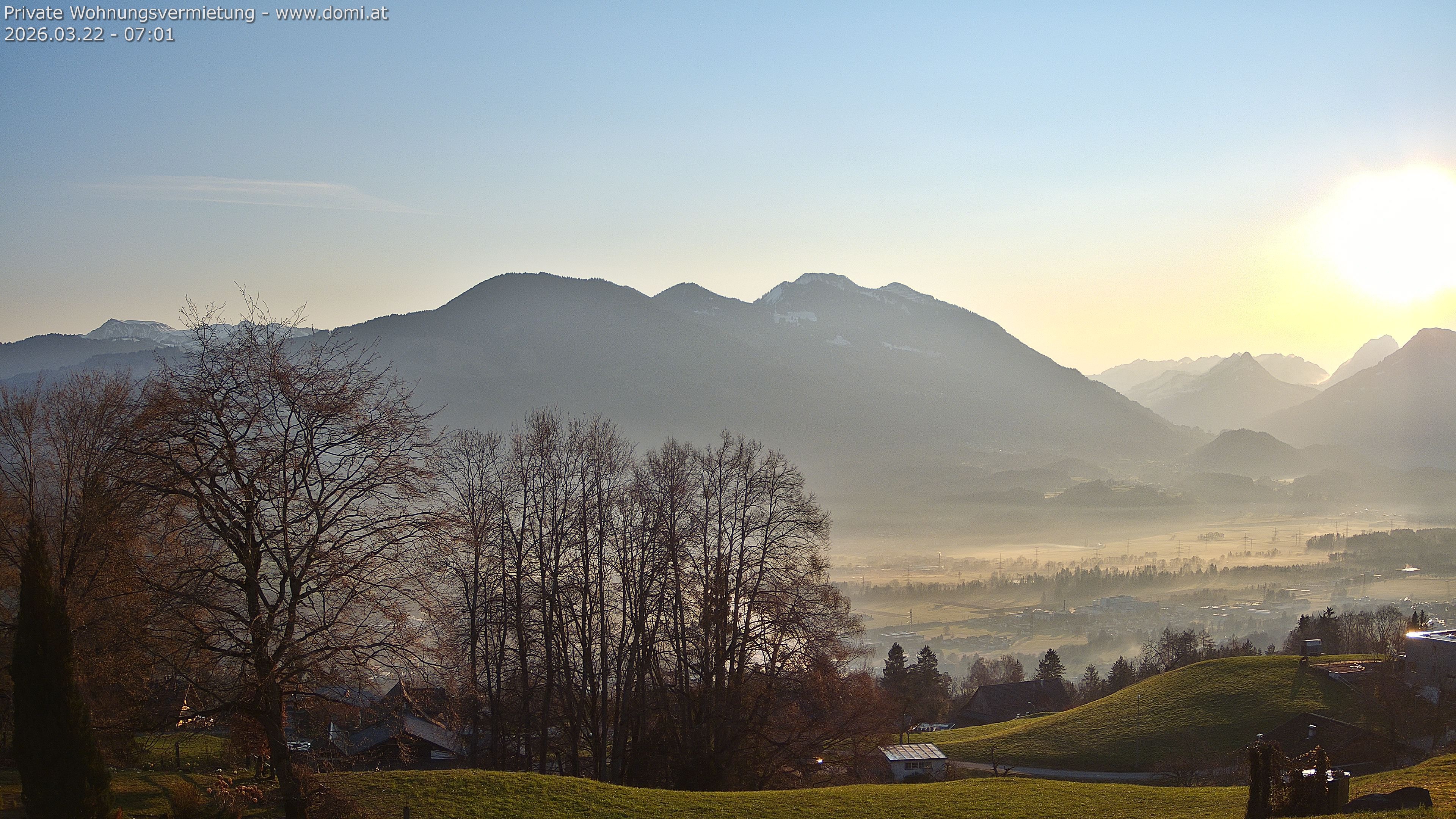 Archiv Foto Webcam Ausblick von Amerlügen bei Frastanz