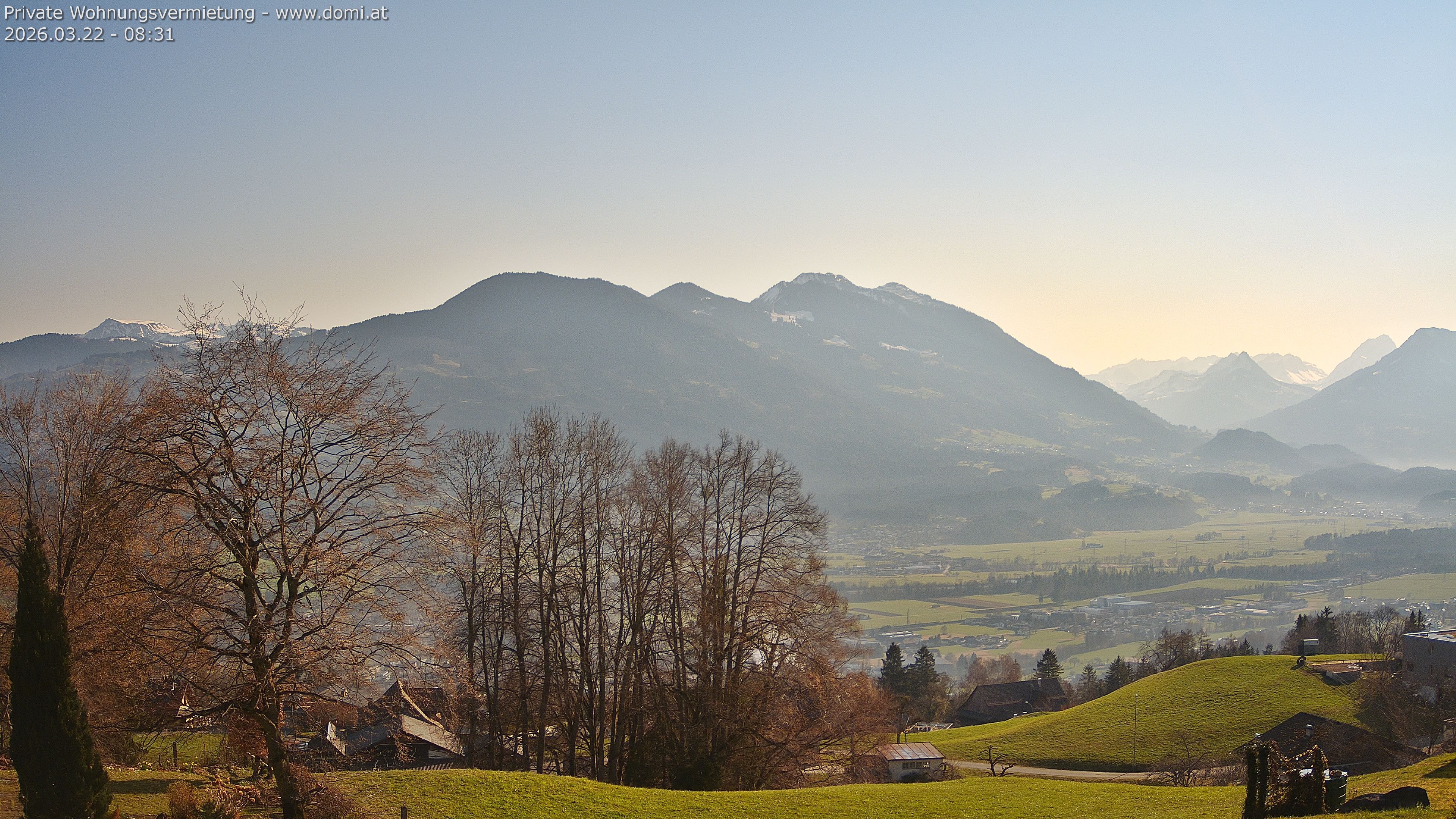 Archiv Foto Webcam Ausblick von Amerlügen bei Frastanz
