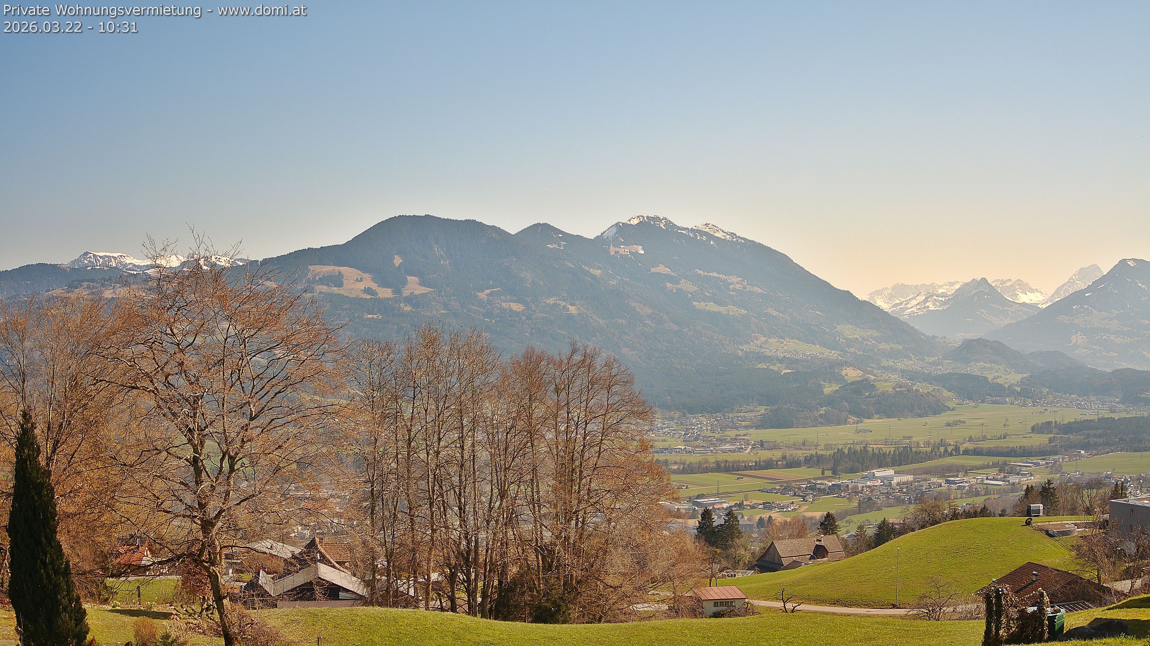 Archiv Foto Webcam Ausblick von Amerlügen bei Frastanz