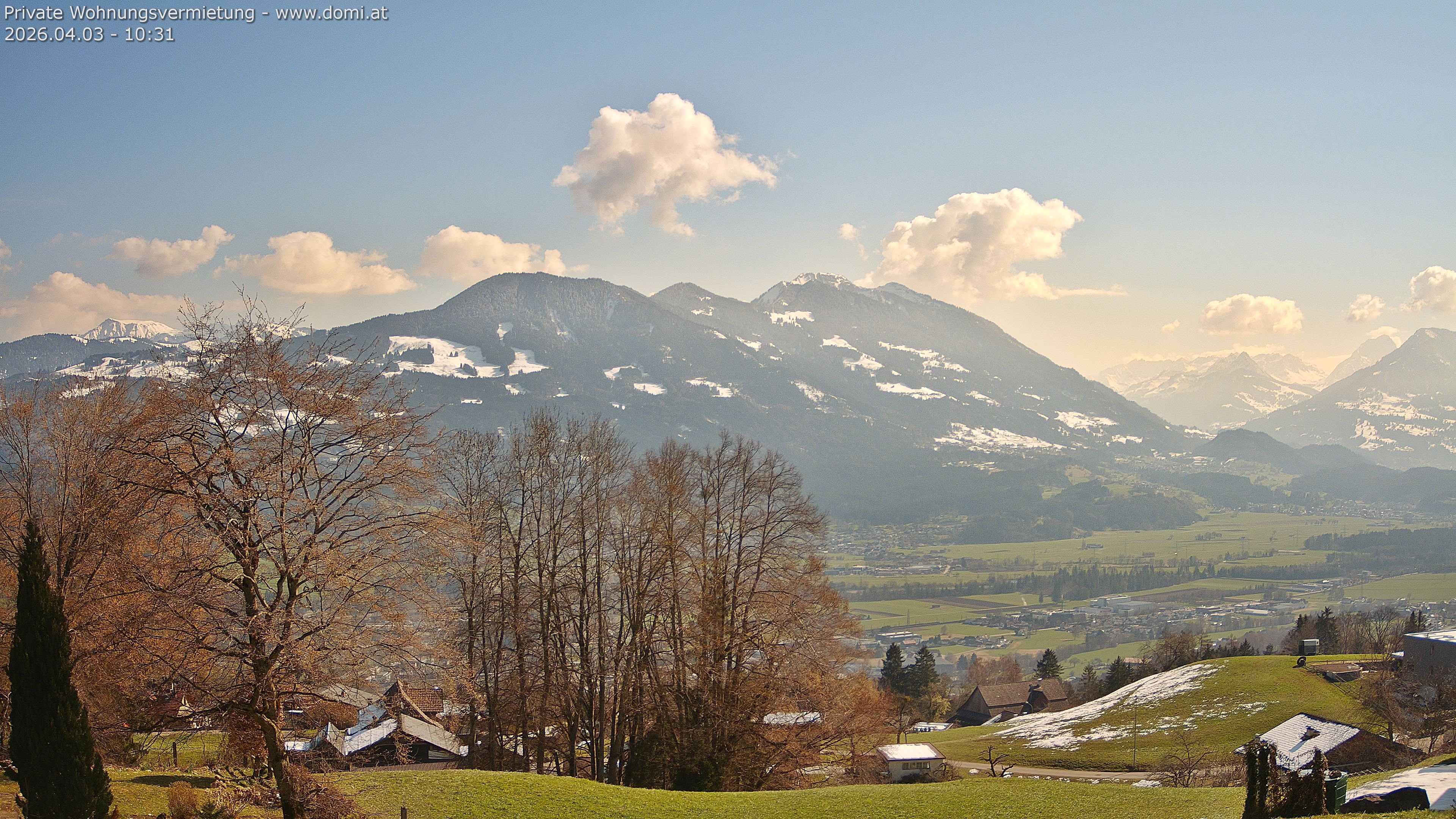 Archiv Foto Webcam Ausblick von Amerlügen bei Frastanz
