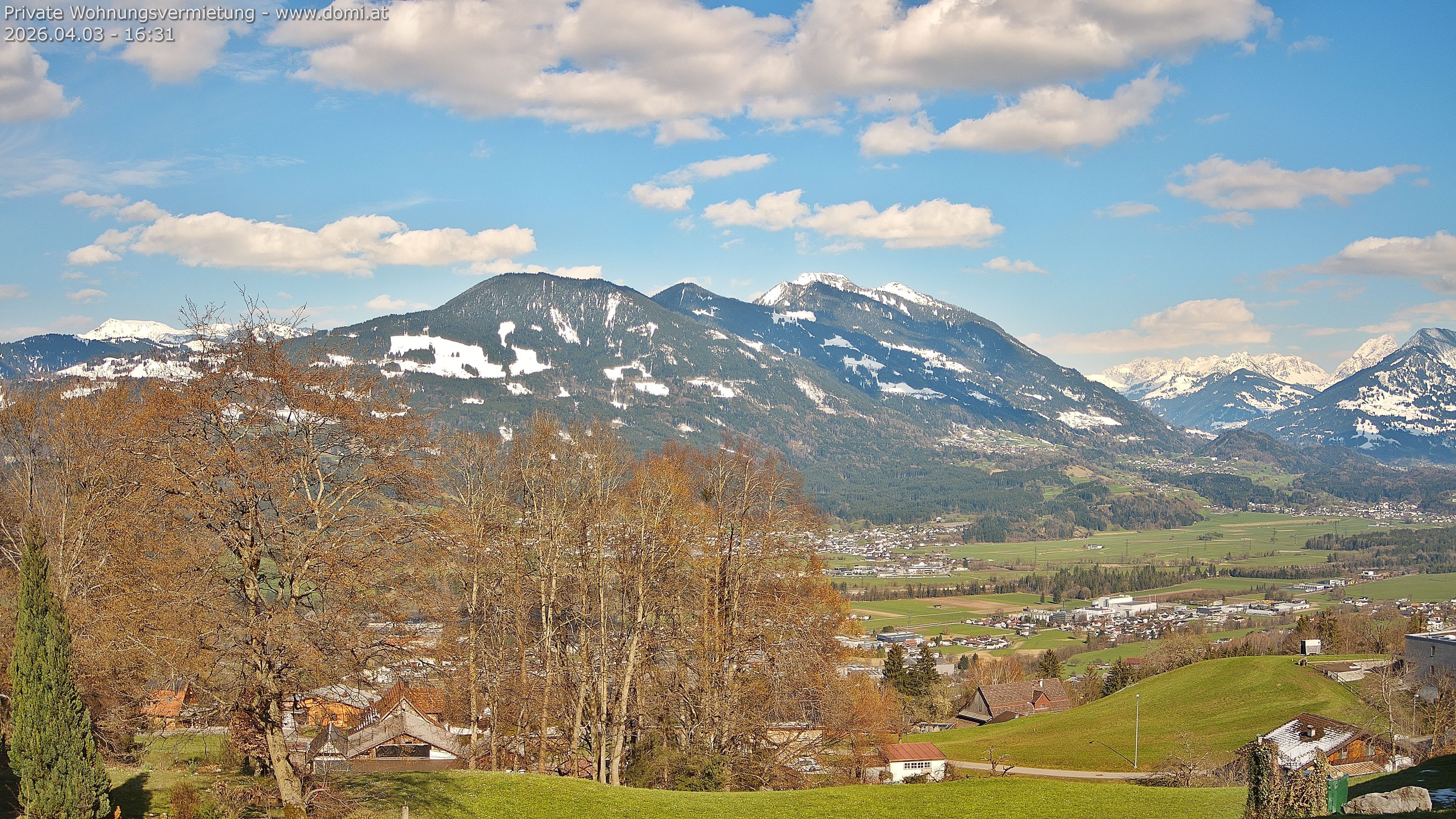 Archiv Foto Webcam Ausblick von Amerlügen bei Frastanz