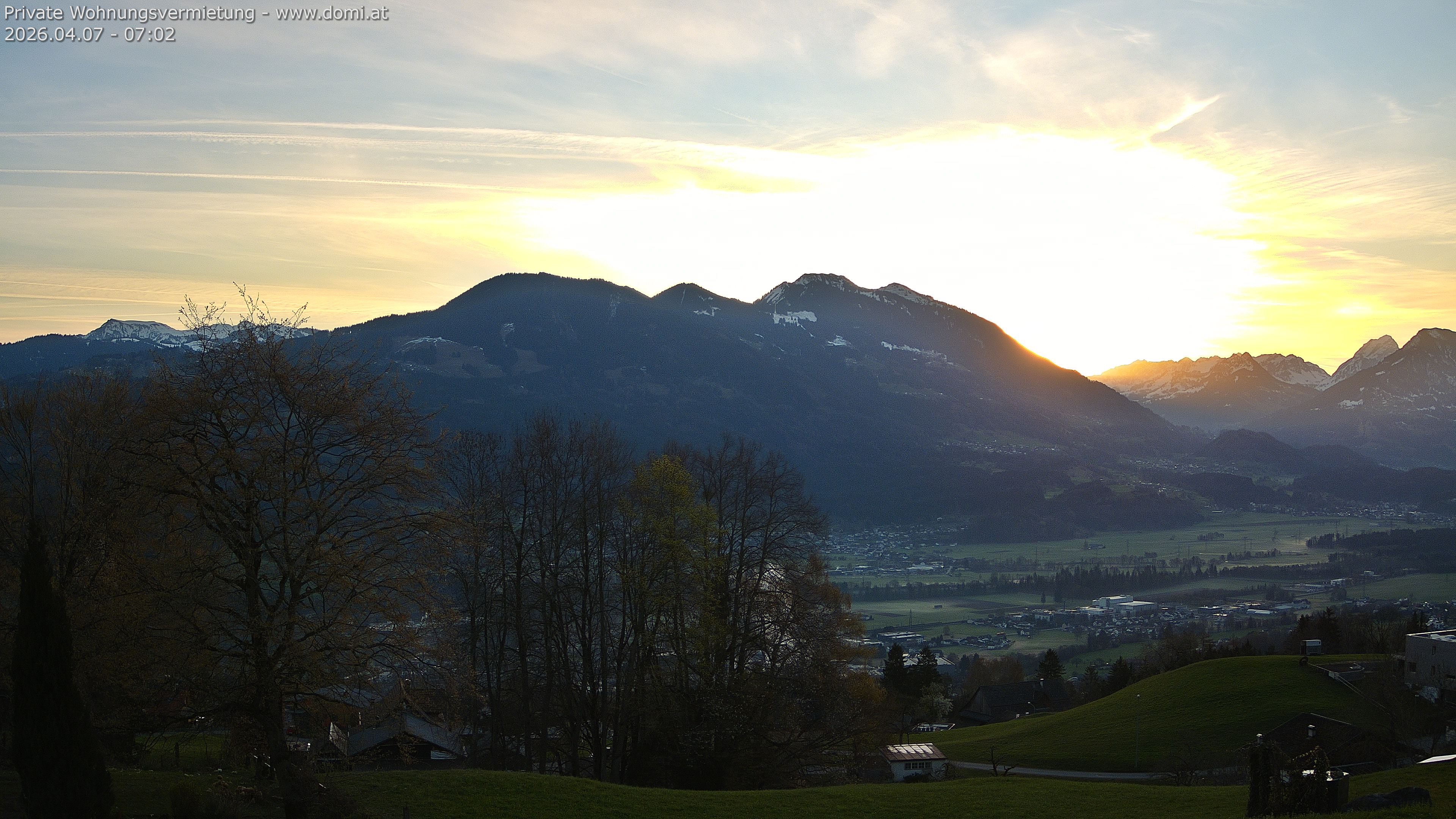 Archiv Foto Webcam Ausblick von Amerlügen bei Frastanz