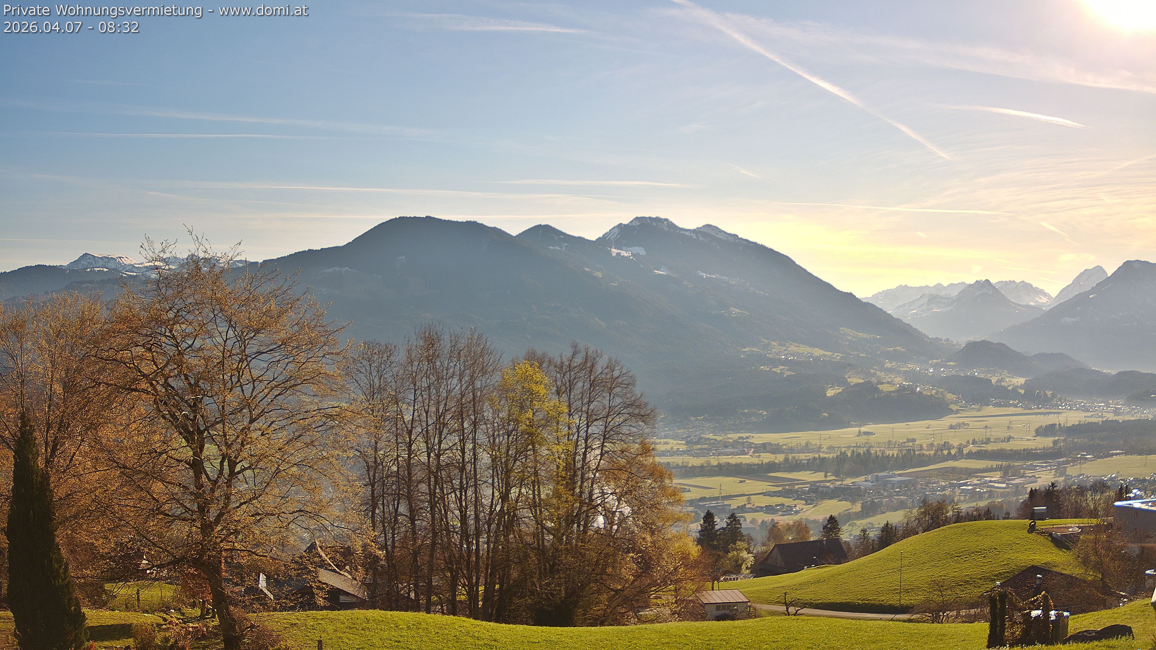 Archiv Foto Webcam Ausblick von Amerlügen bei Frastanz