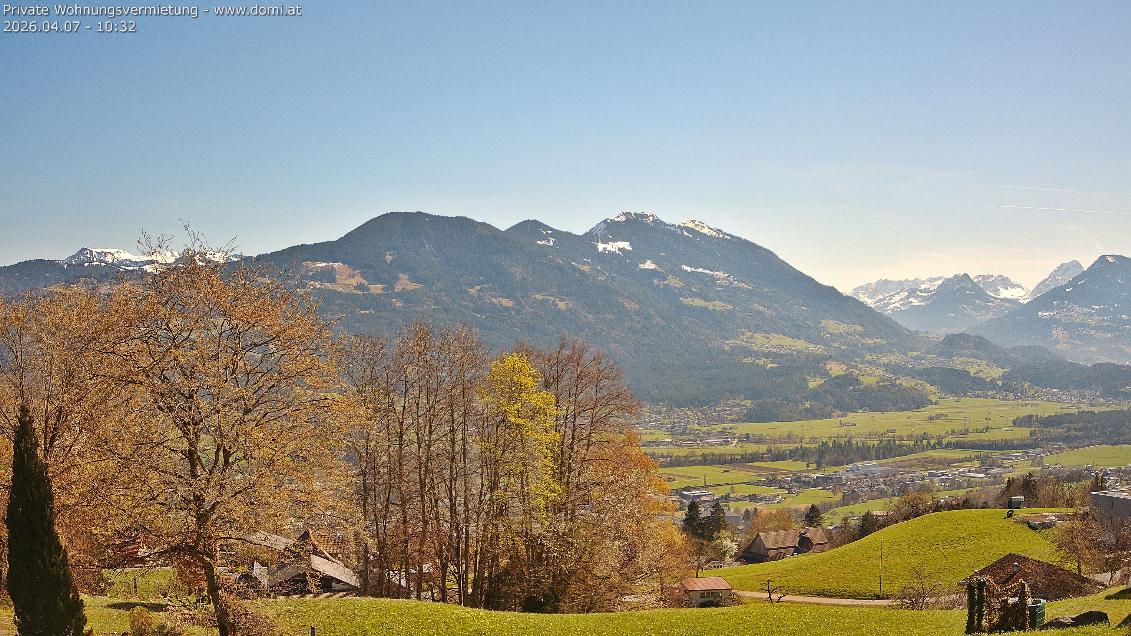 Archiv Foto Webcam Ausblick von Amerlügen bei Frastanz