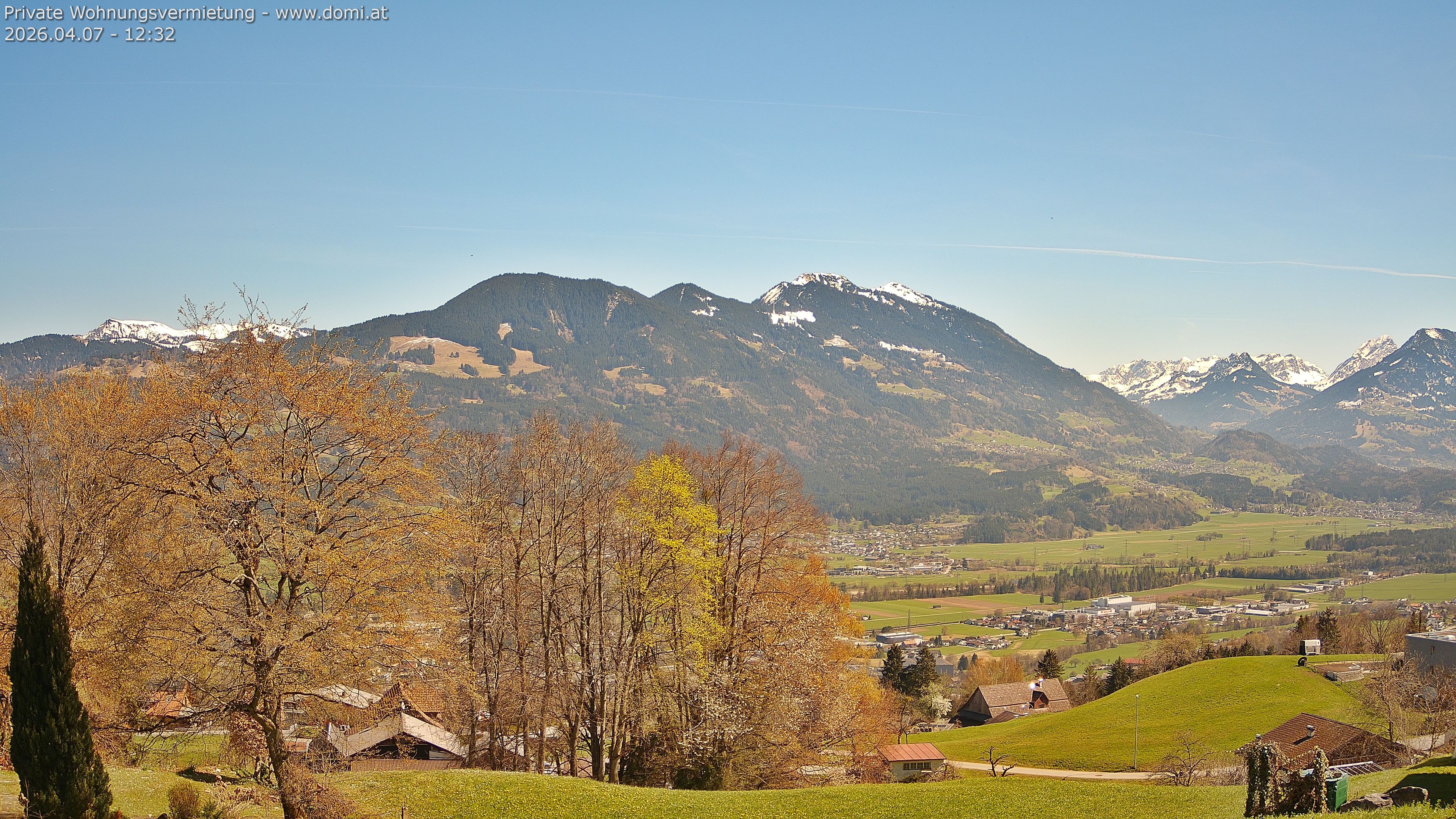 Archiv Foto Webcam Ausblick von Amerlügen bei Frastanz
