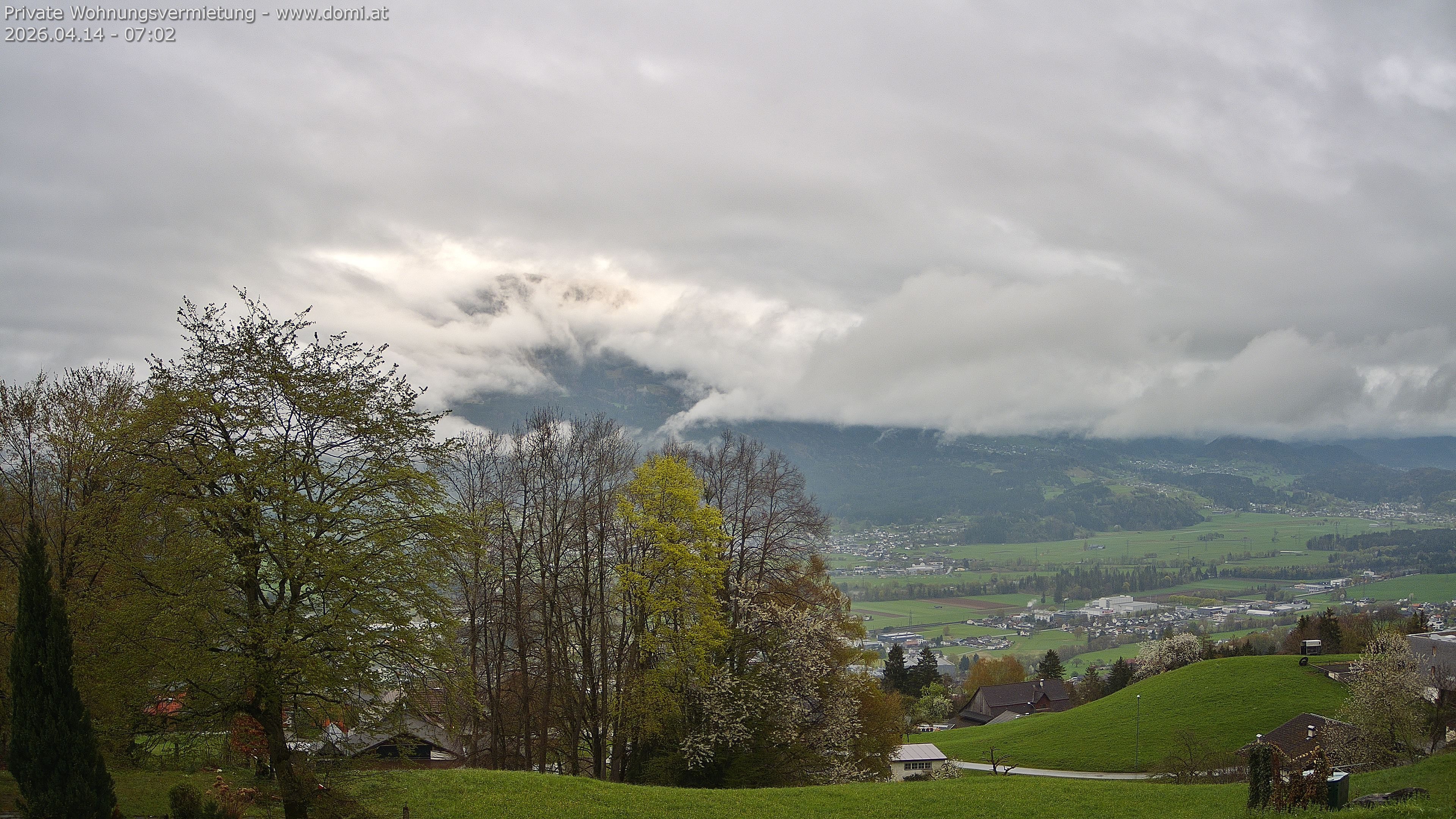 Archiv Foto Webcam Ausblick von Amerlügen bei Frastanz
