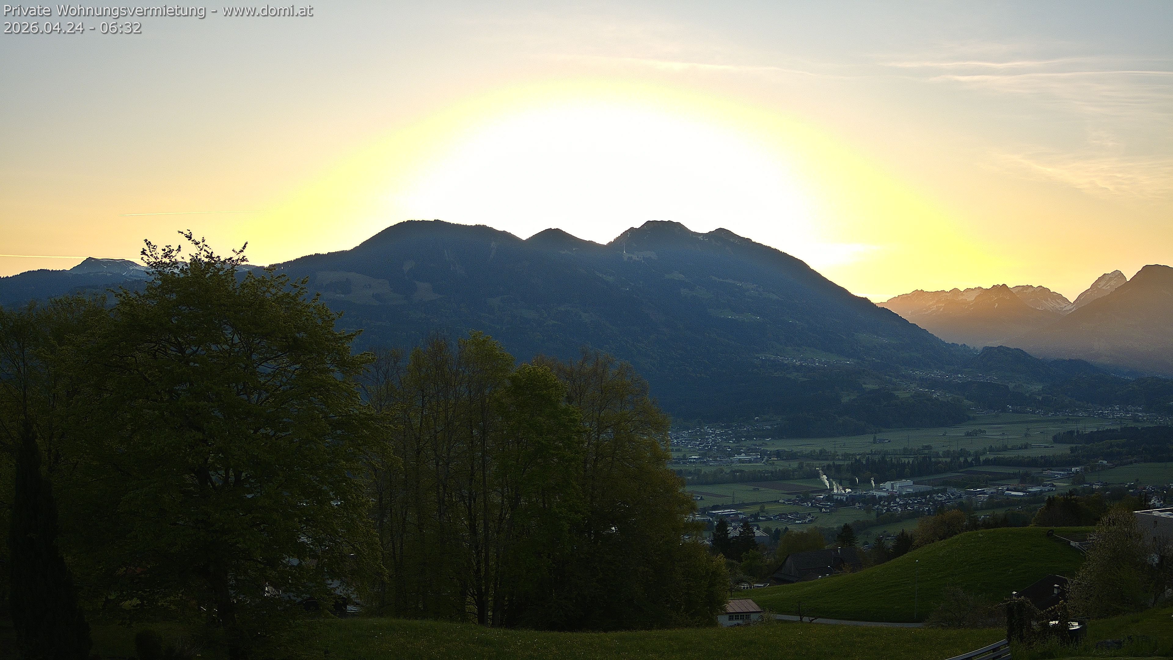 Archiv Foto Webcam Ausblick von Amerlügen bei Frastanz