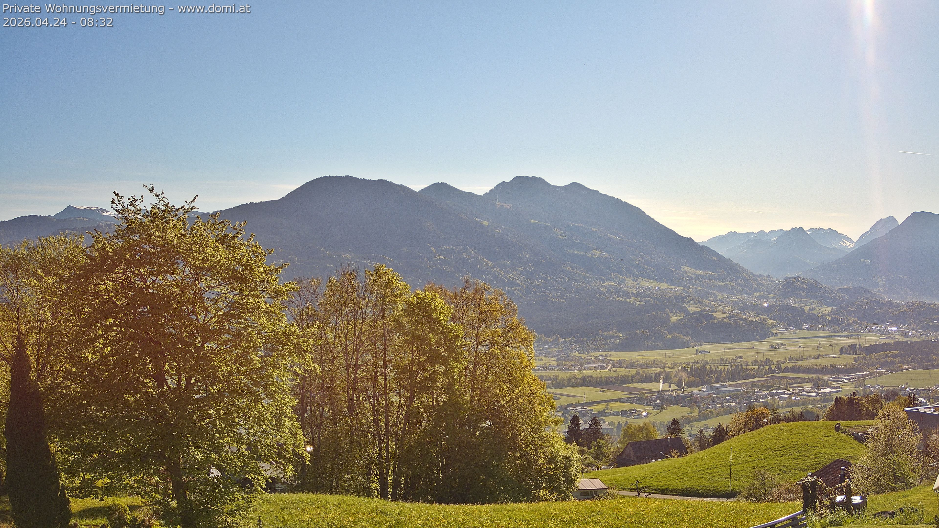 Archiv Foto Webcam Ausblick von Amerlügen bei Frastanz