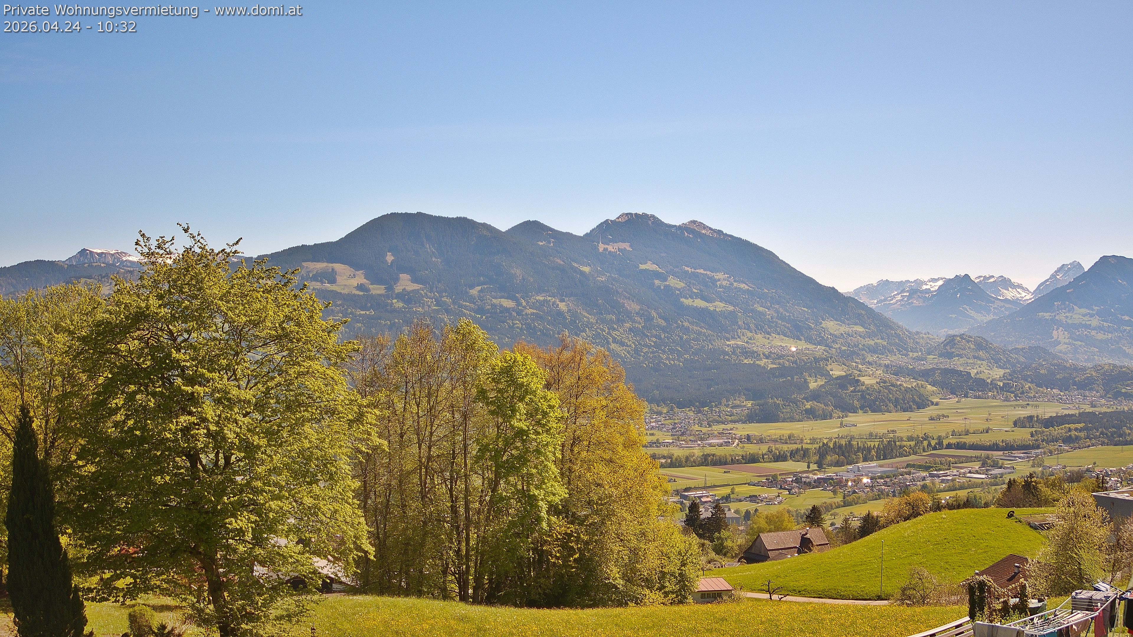 Archiv Foto Webcam Ausblick von Amerlügen bei Frastanz