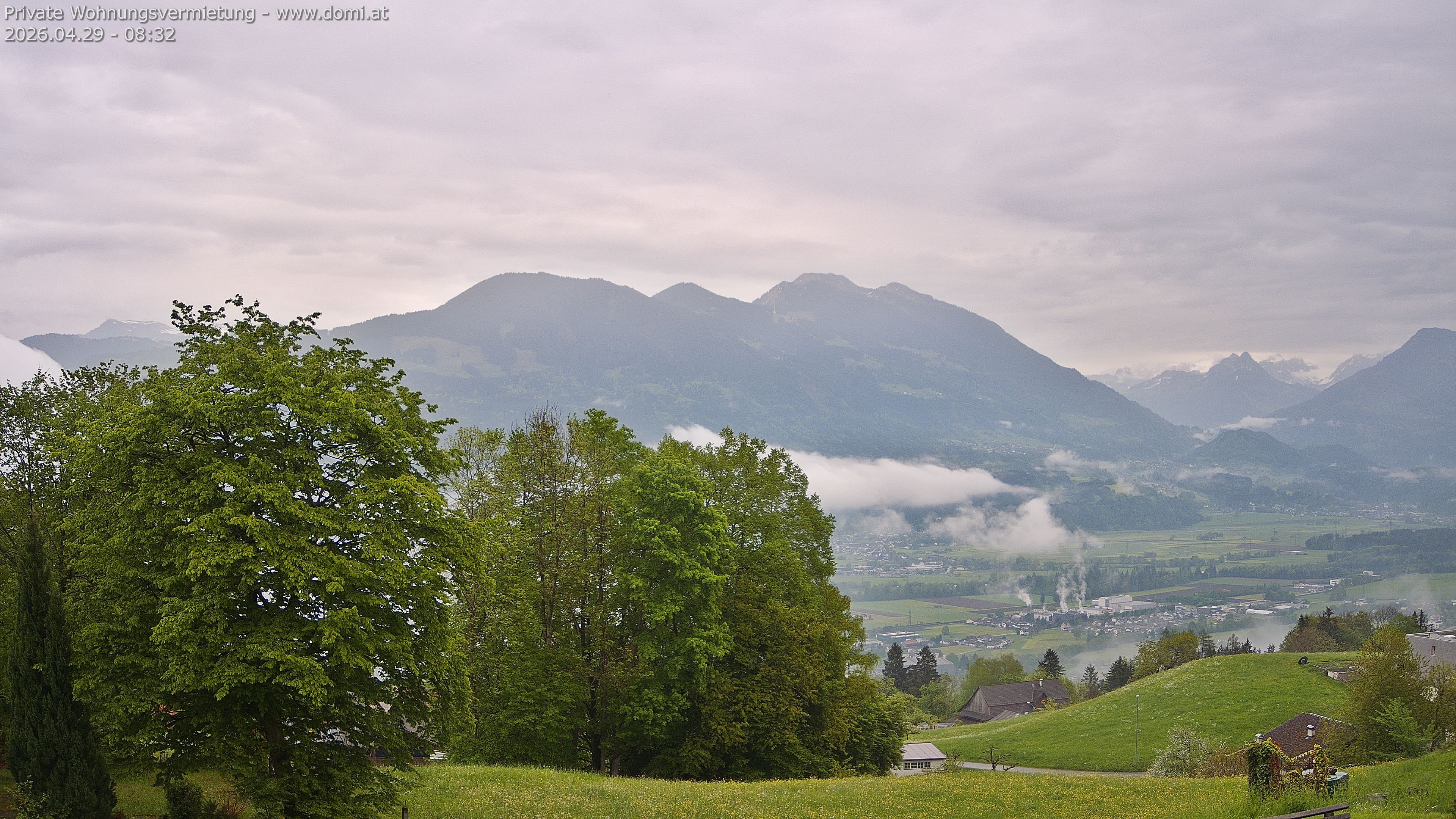 Archiv Foto Webcam Ausblick von Amerlügen bei Frastanz