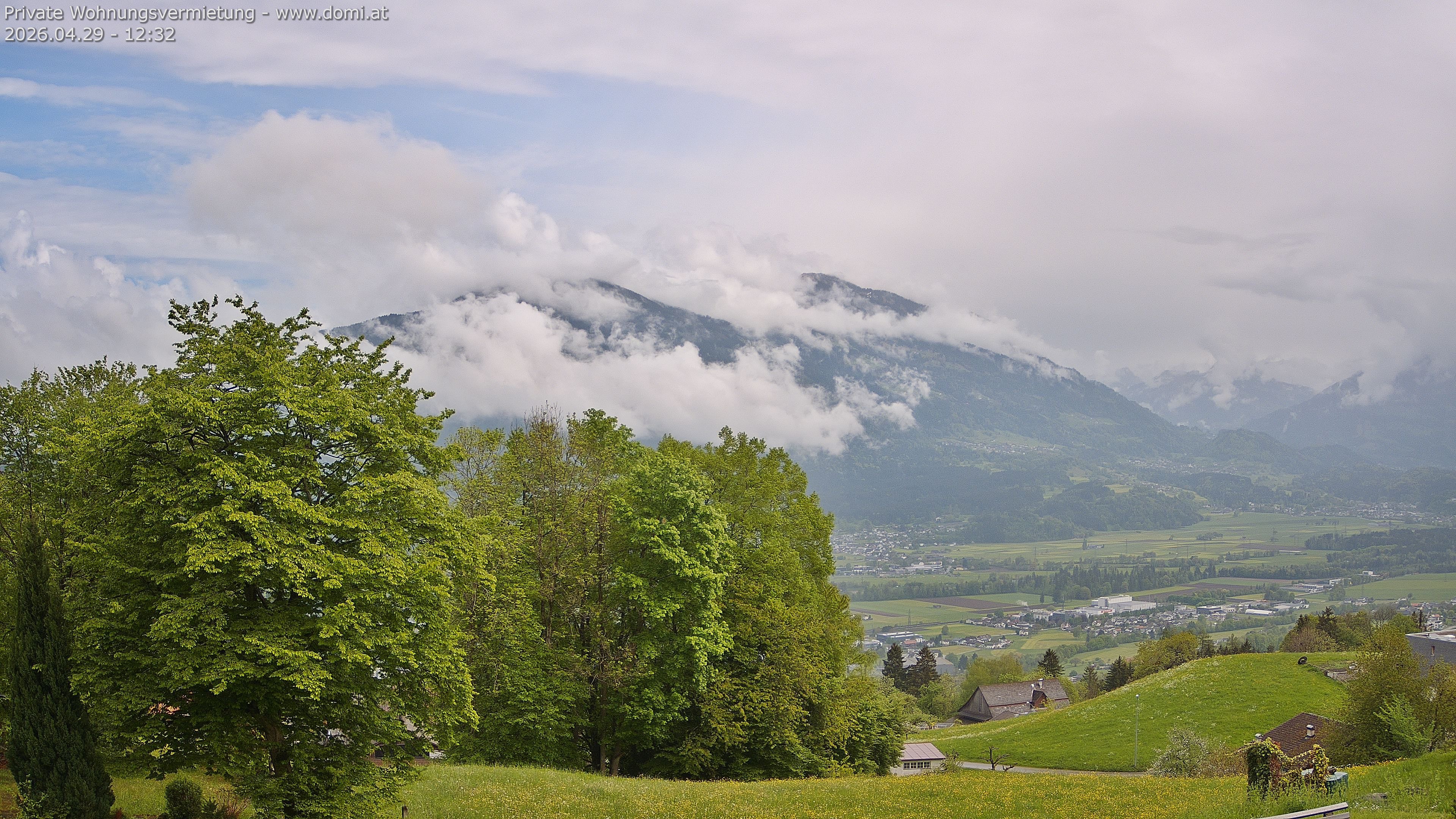 Archiv Foto Webcam Ausblick von Amerlügen bei Frastanz