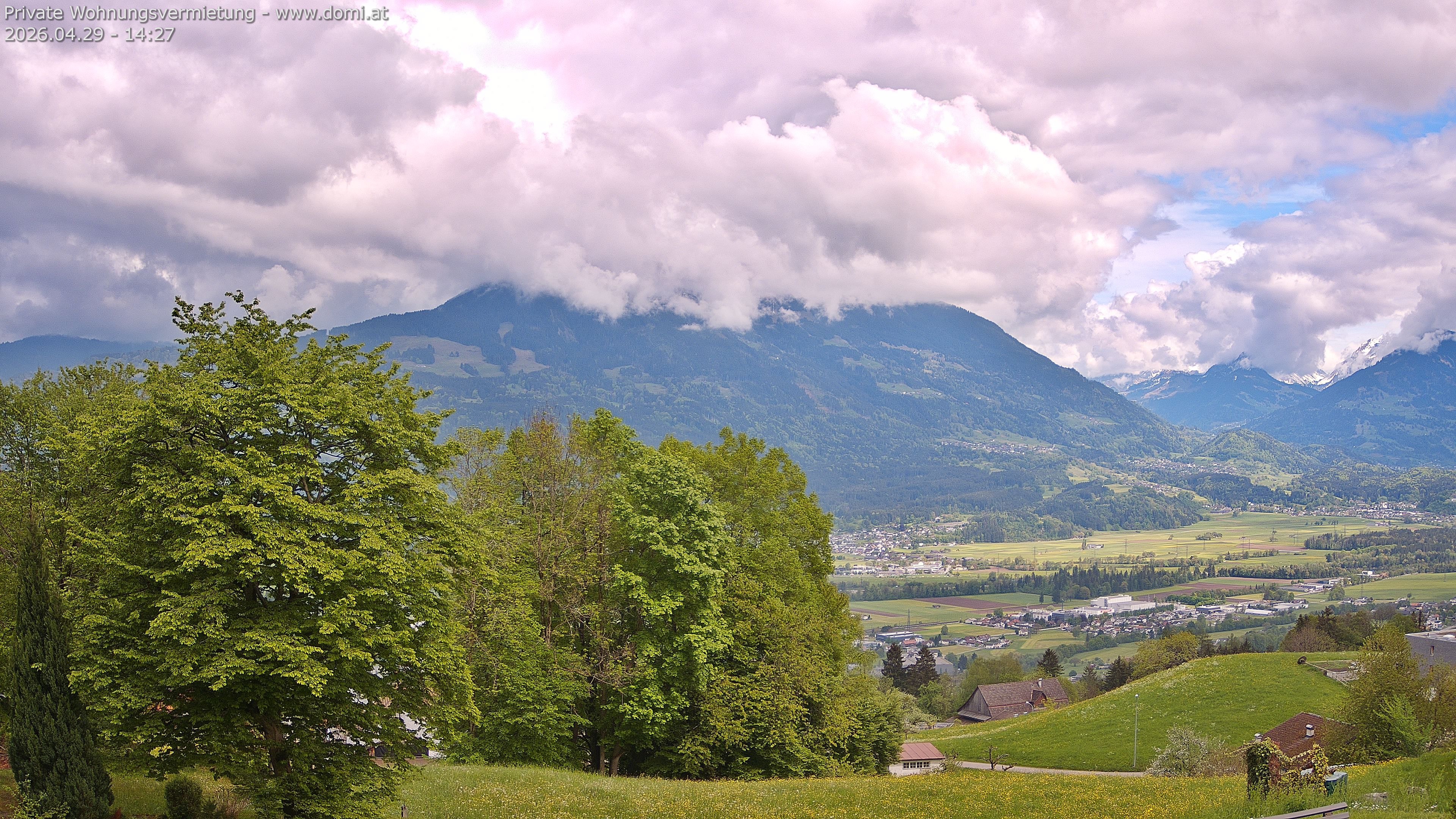 Archiv Foto Webcam Ausblick von Amerlügen bei Frastanz