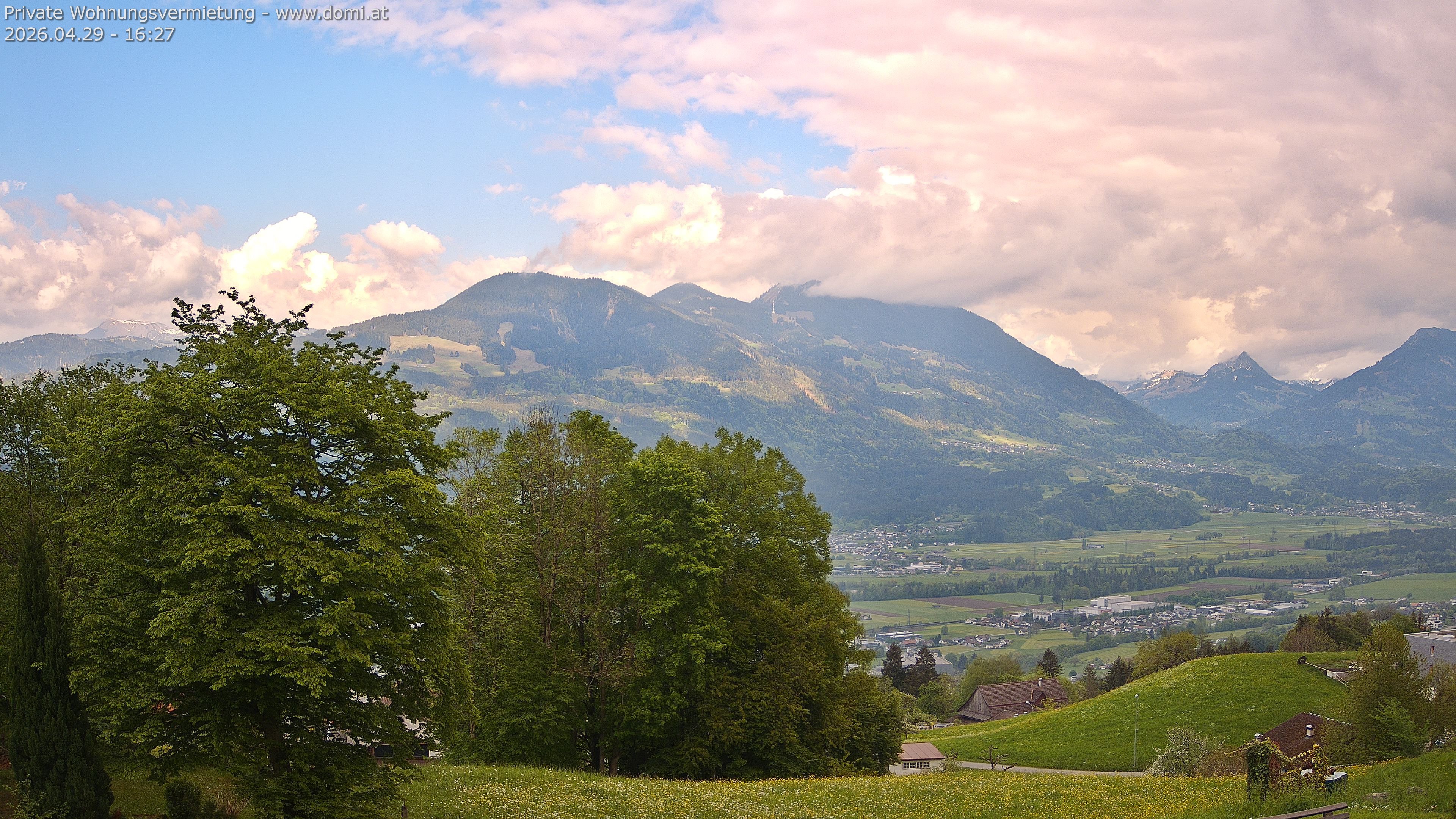Archiv Foto Webcam Ausblick von Amerlügen bei Frastanz