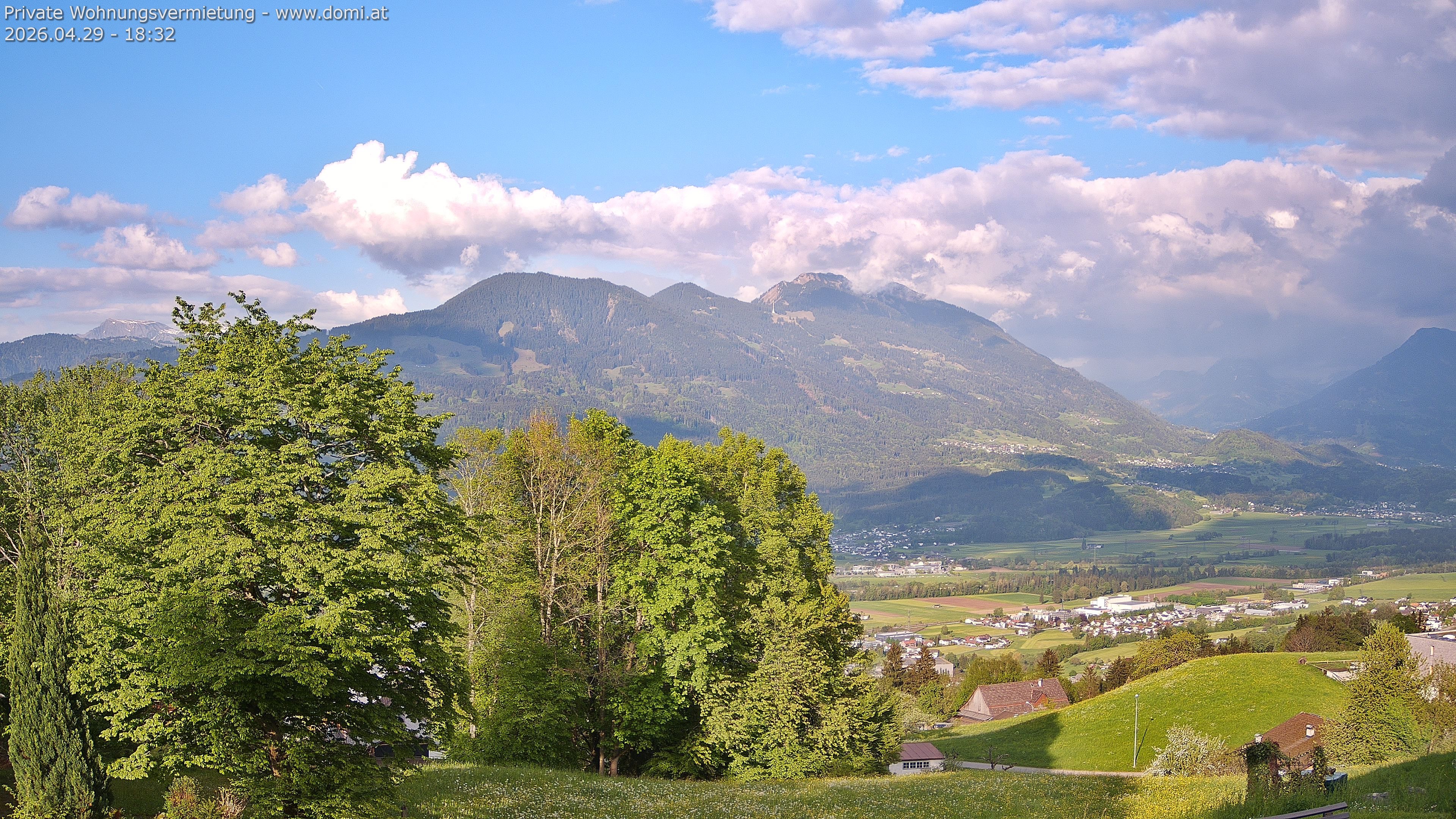 Archiv Foto Webcam Ausblick von Amerlügen bei Frastanz