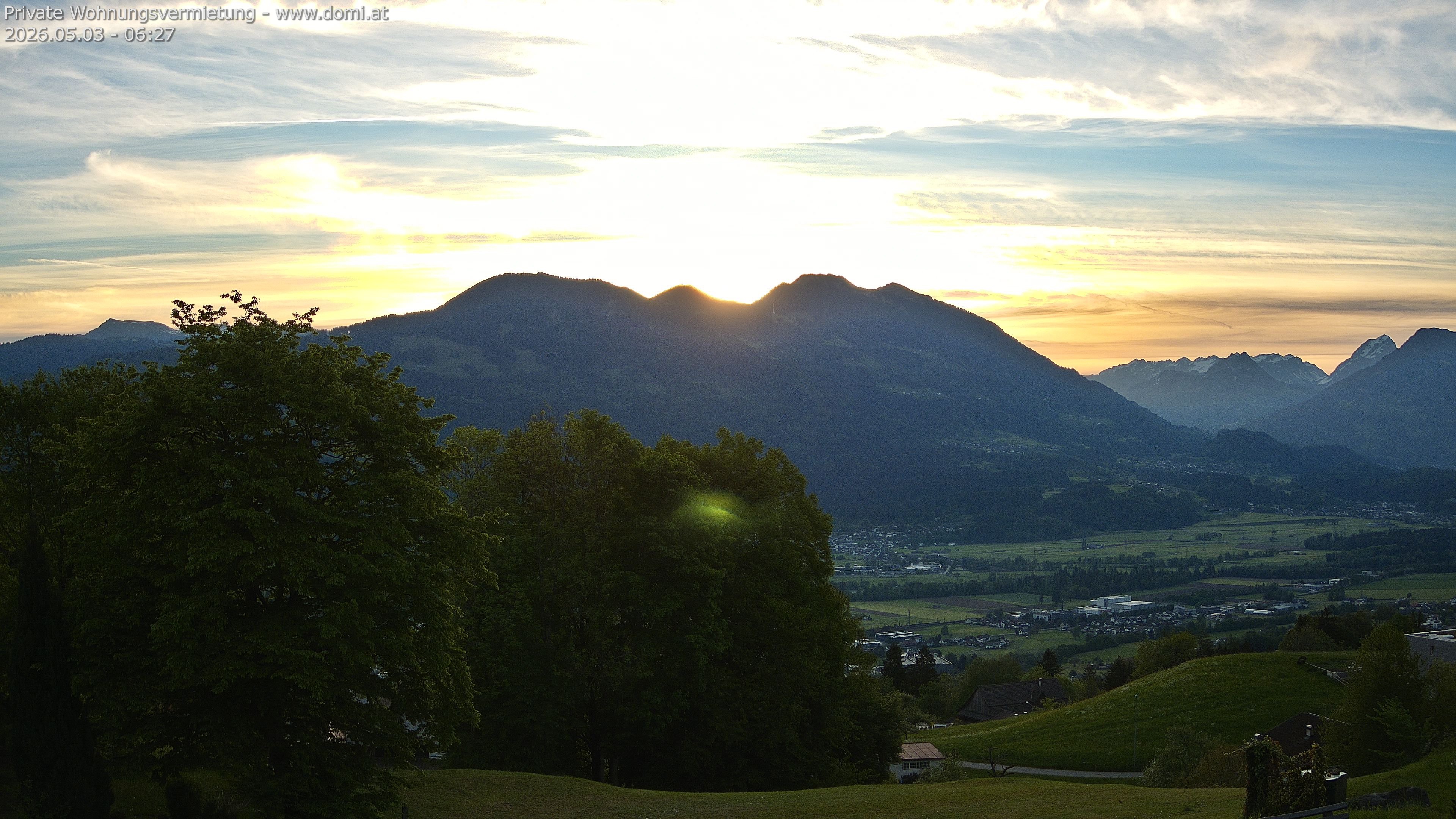 Archiv Foto Webcam Ausblick von Amerlügen bei Frastanz