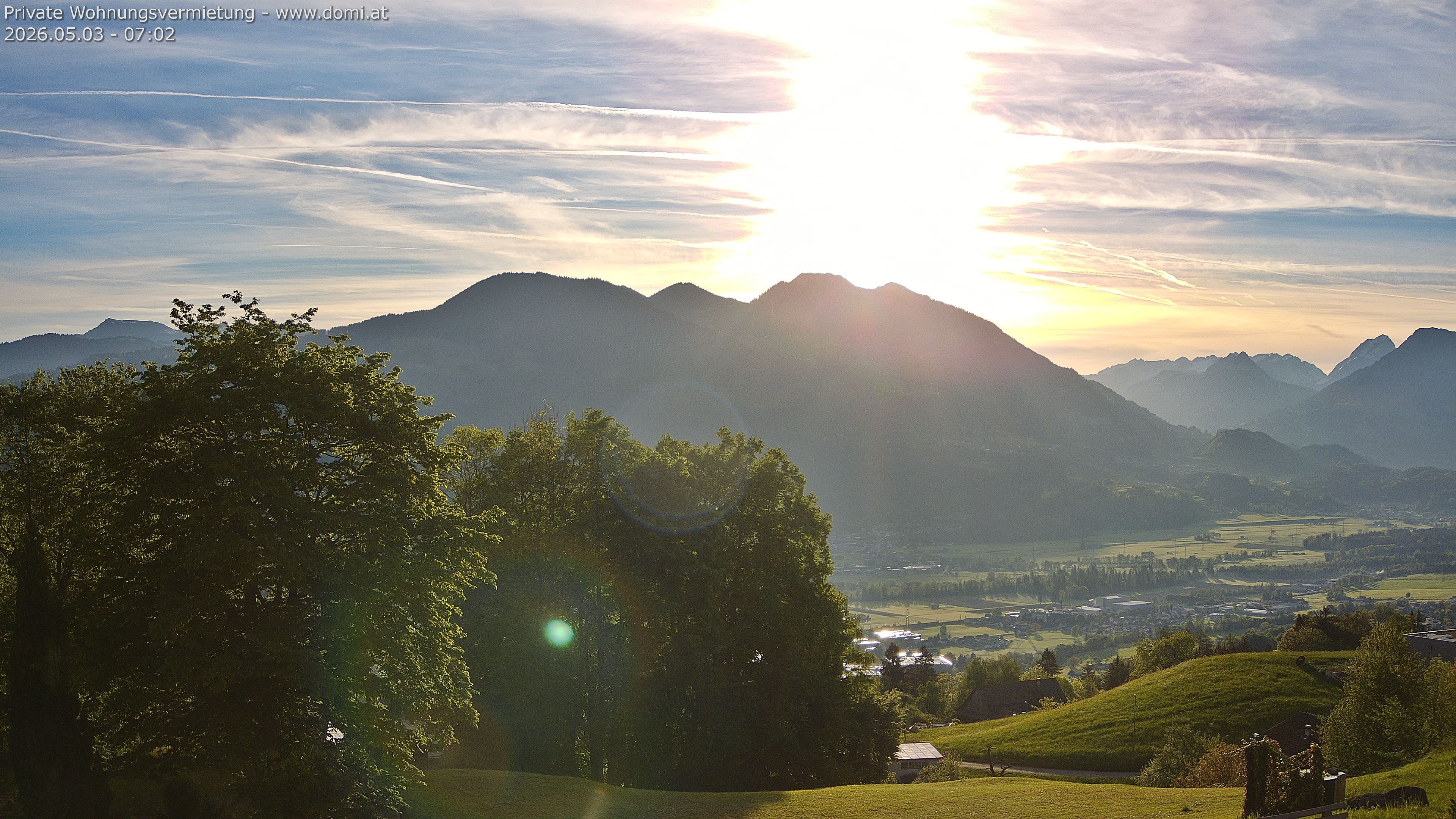 Archiv Foto Webcam Ausblick von Amerlügen bei Frastanz