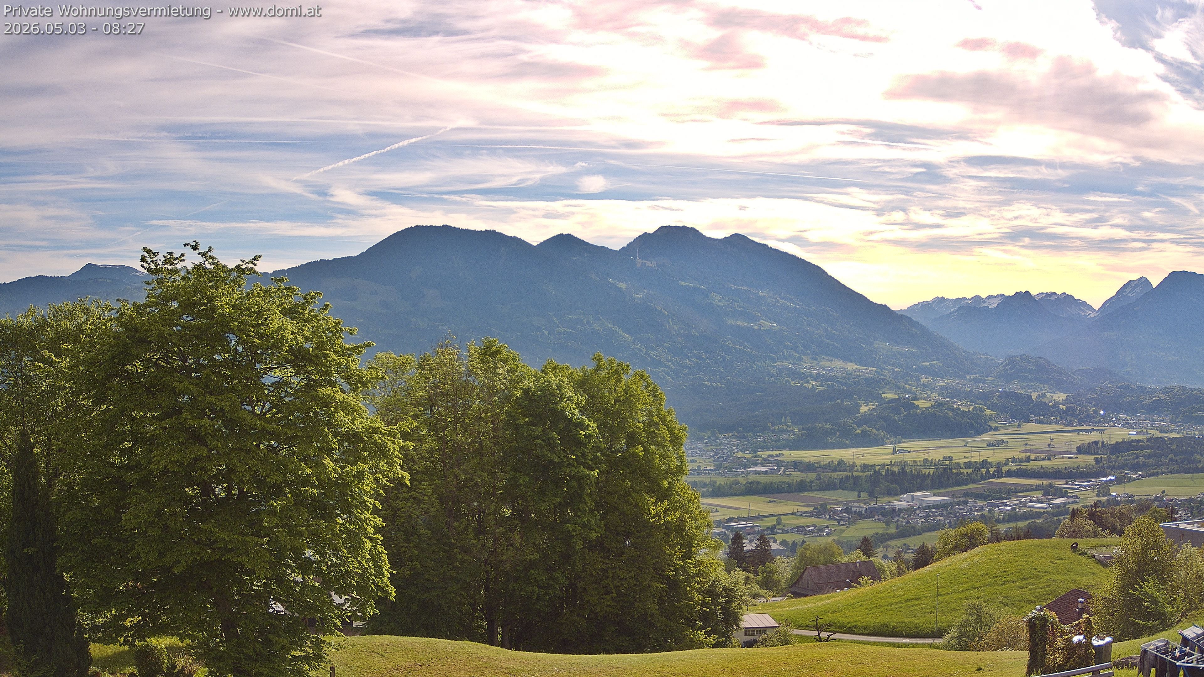 Archiv Foto Webcam Ausblick von Amerlügen bei Frastanz