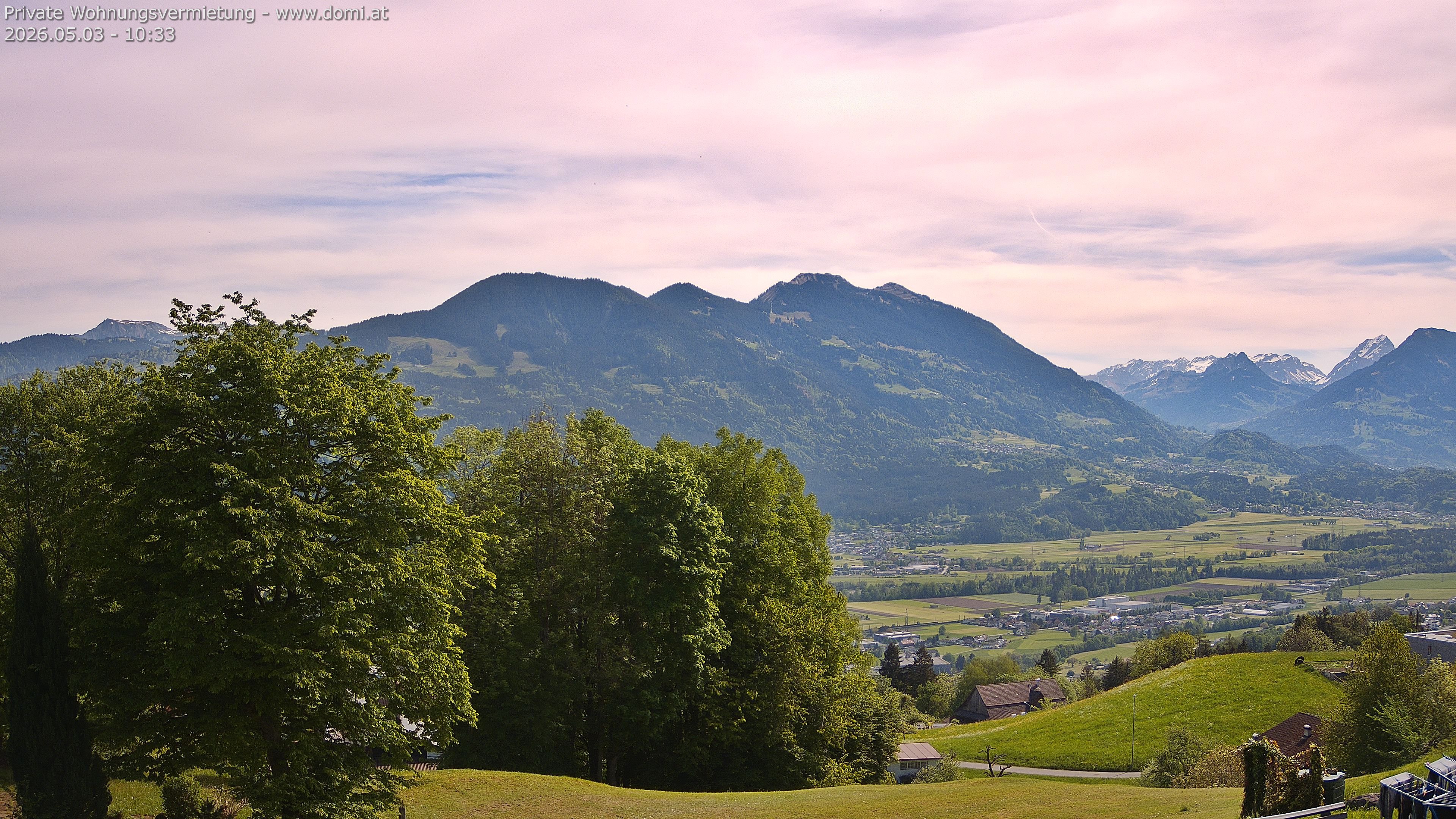Archiv Foto Webcam Ausblick von Amerlügen bei Frastanz