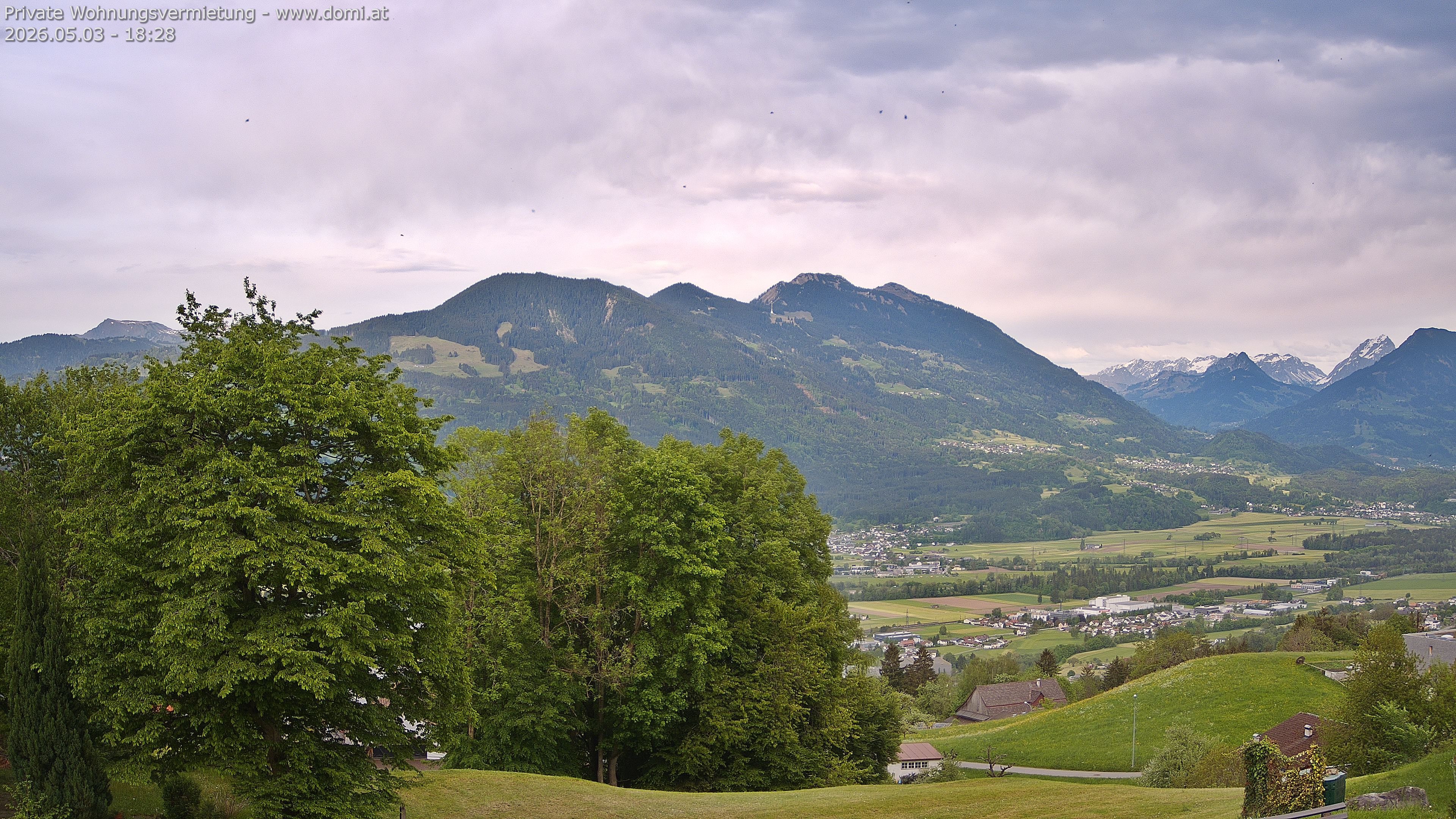 Archiv Foto Webcam Ausblick von Amerlügen bei Frastanz