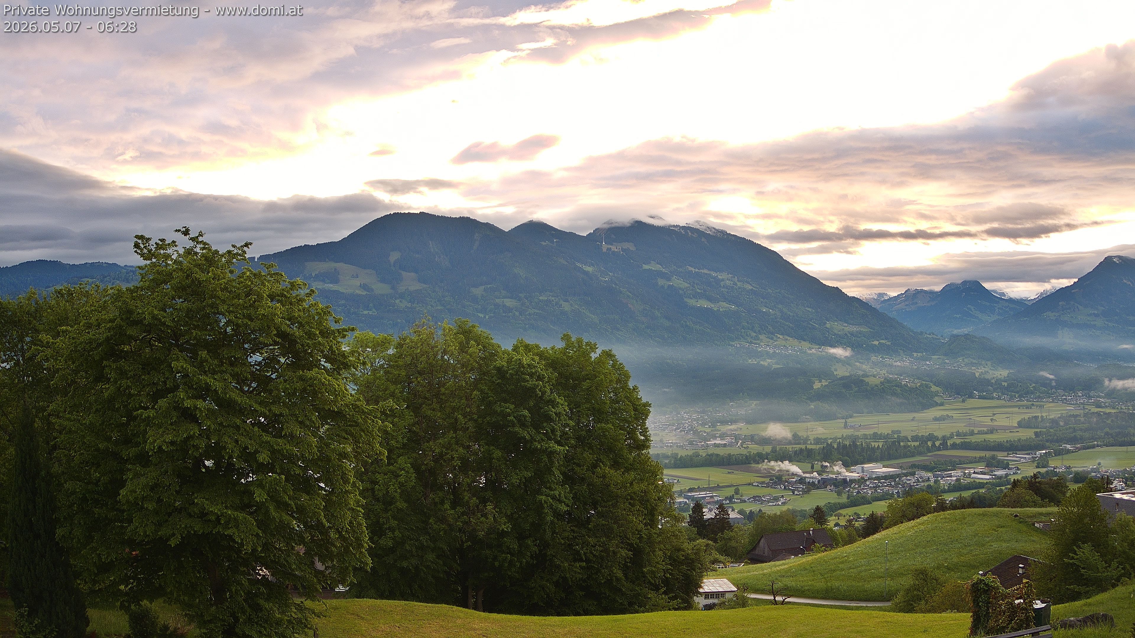 Archiv Foto Webcam Ausblick von Amerlügen bei Frastanz