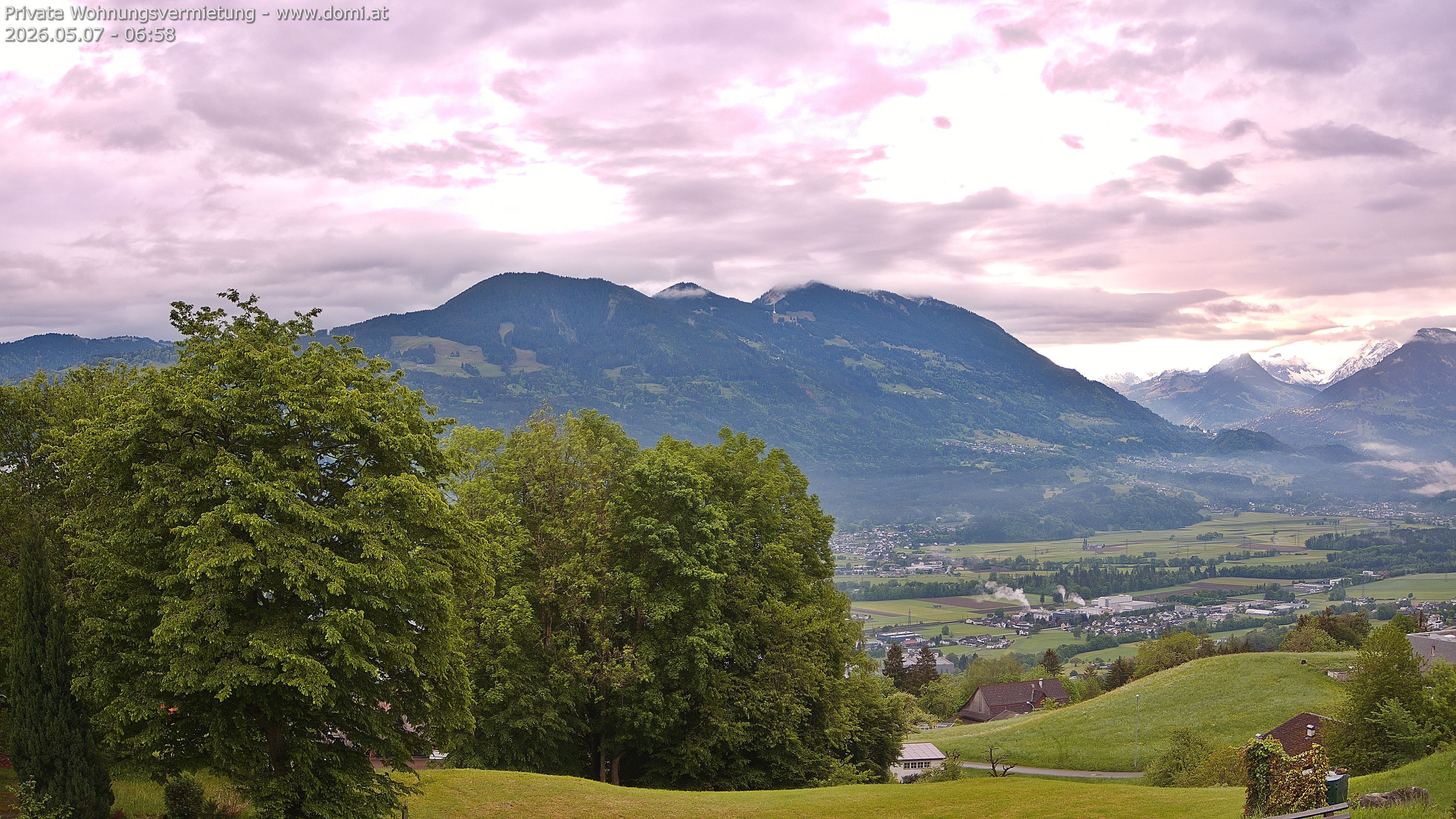 Archiv Foto Webcam Ausblick von Amerlügen bei Frastanz