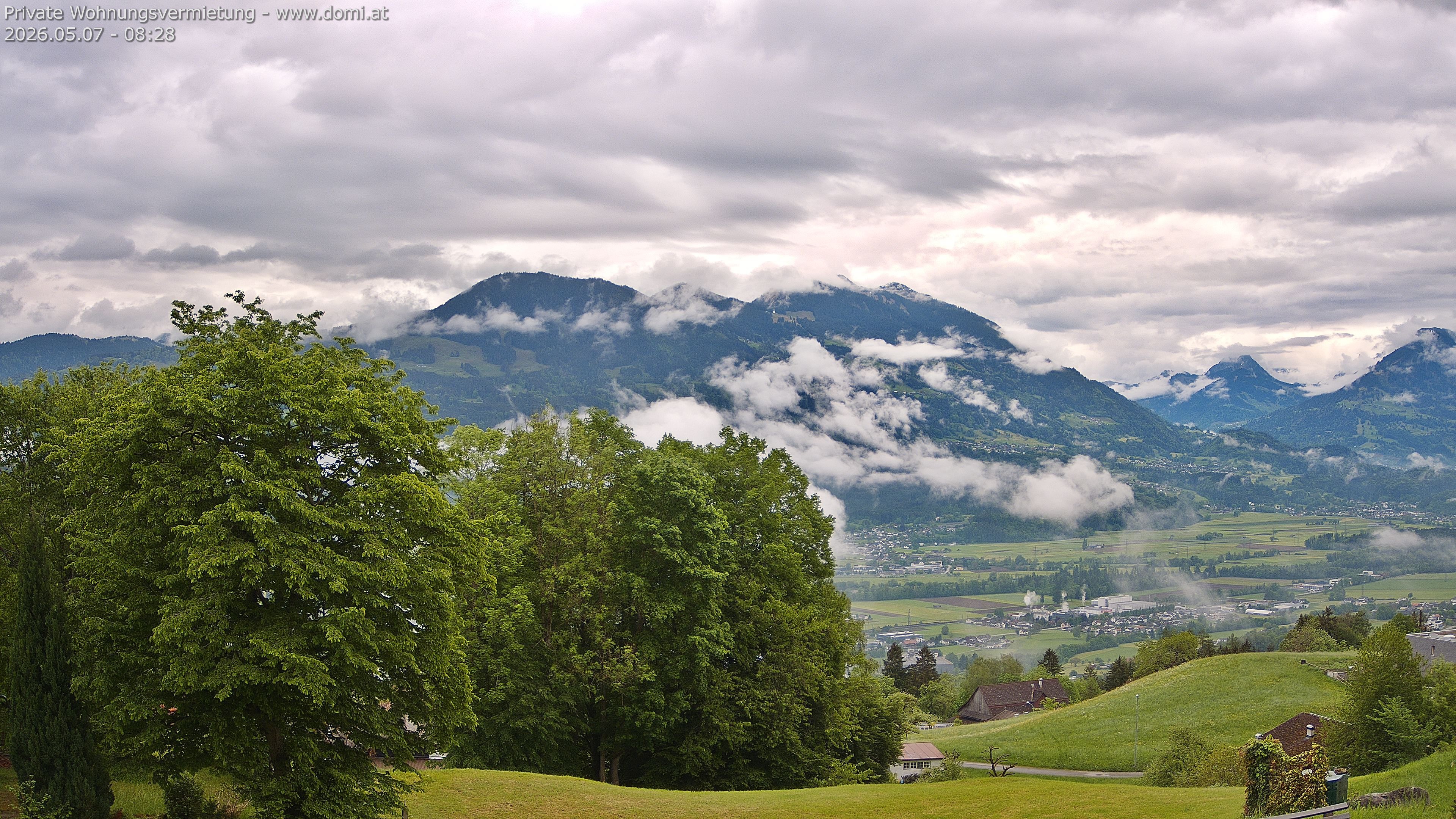 Archiv Foto Webcam Ausblick von Amerlügen bei Frastanz