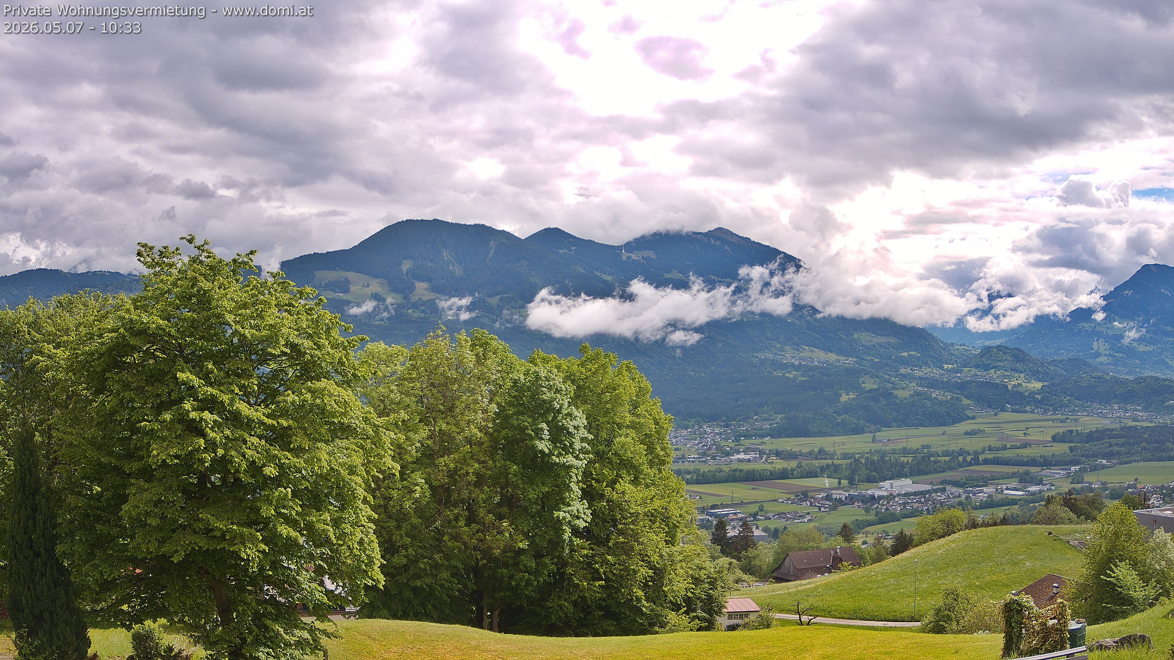 Archiv Foto Webcam Ausblick von Amerlügen bei Frastanz